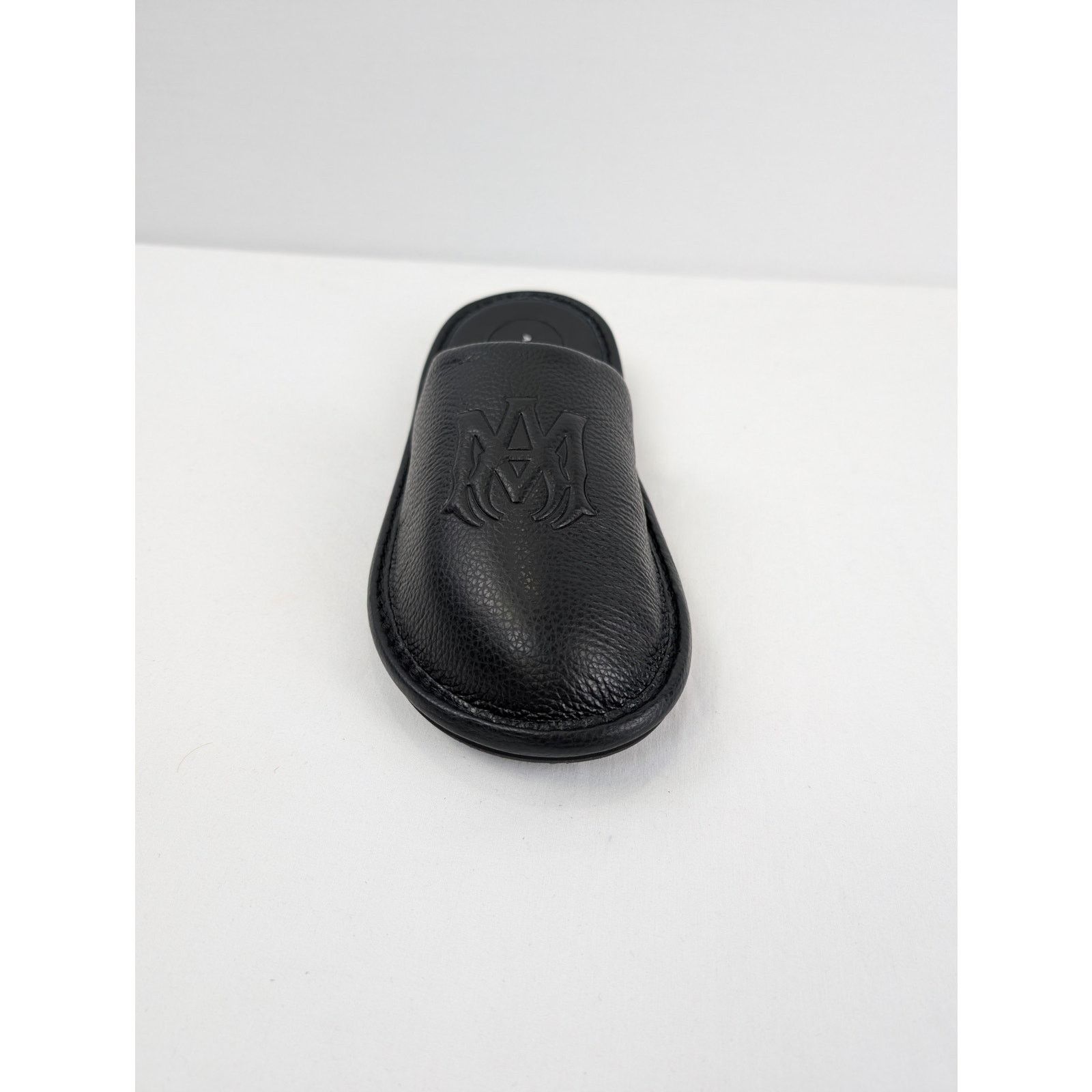 Amiri o1rshd1 Lux Leather Slipper Sandal in Black Size US 12 / EU 45 - 16 Thumbnail
