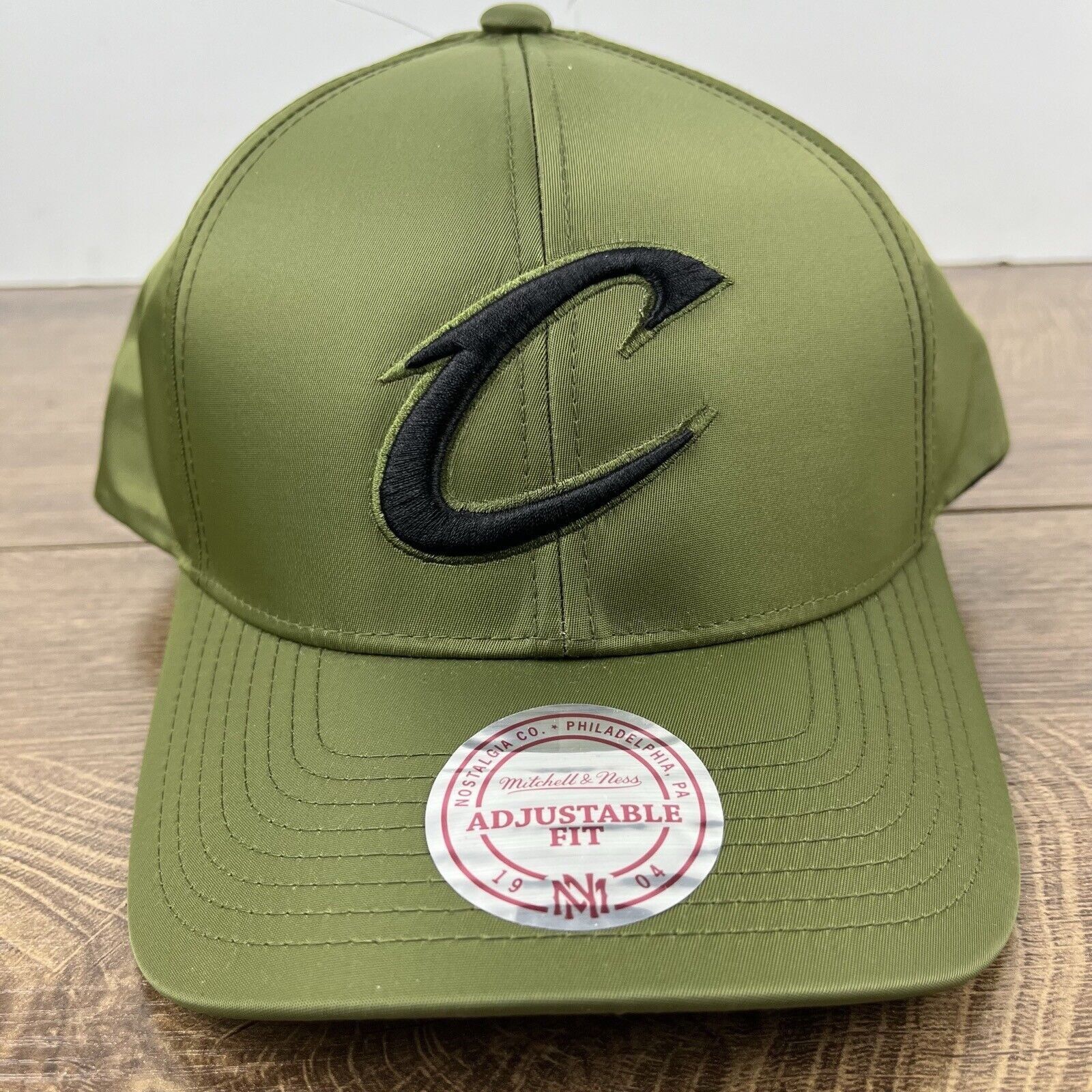 Mitchell & Ness Cleveland Cavaliers Snapback Hat Green Cap Adjustable Green Size ONE SIZE - 6 Thumbnail