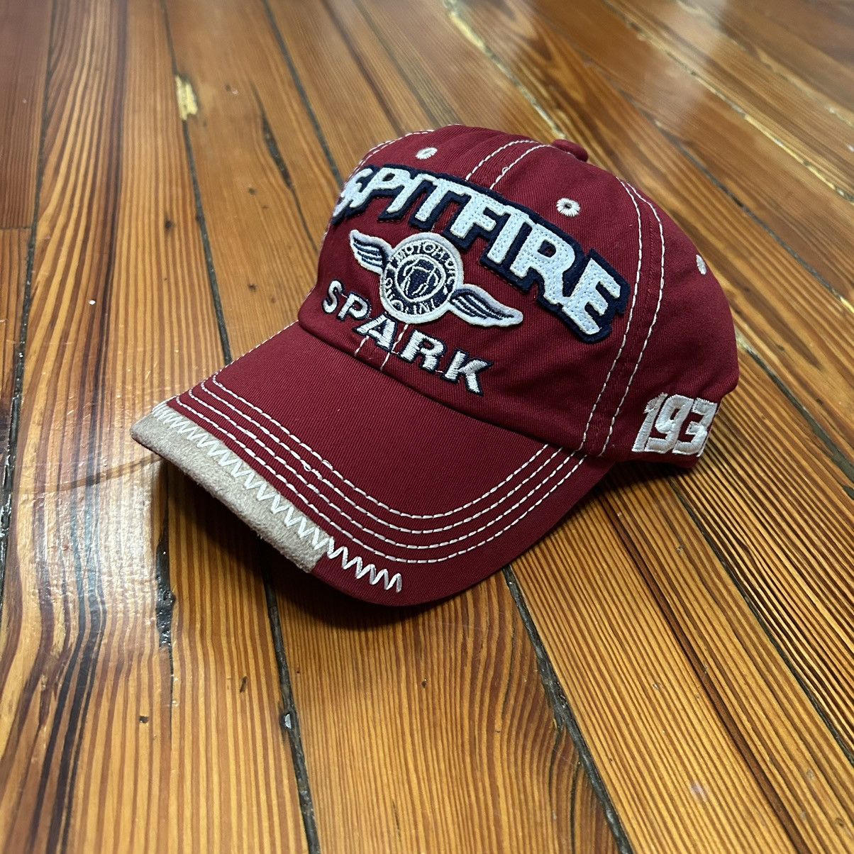 Japanese Brand Vintage Y2K 2000 Spitfire Spark racing red punk skater hat Size ONE SIZE - 1 Thumbnail