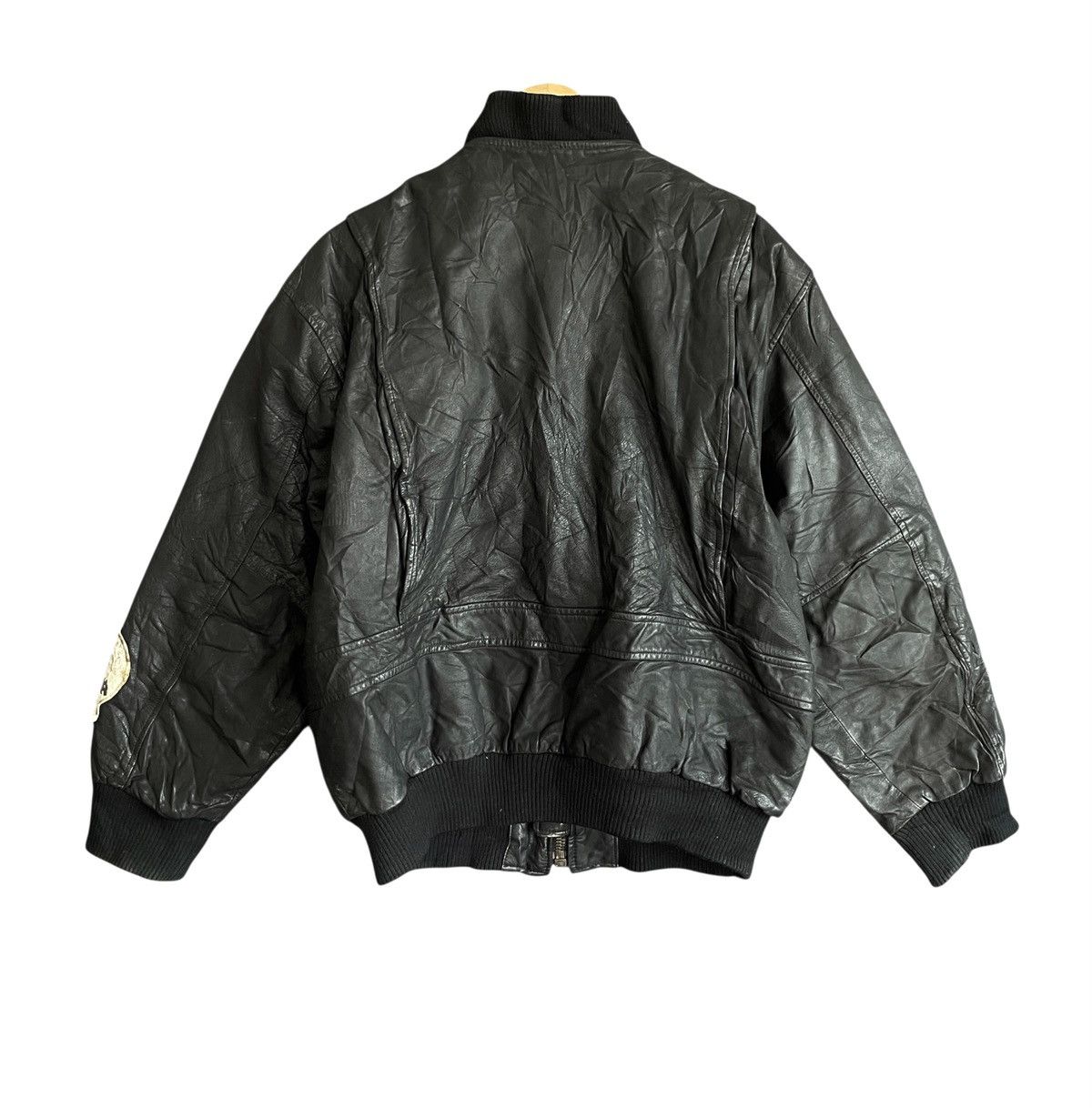 Avirex Very Rare Vintage Avirex MA-1 Leather Flight Jacket 1980s Size US M / EU 48-50 / 2 - 2 Thumbnail