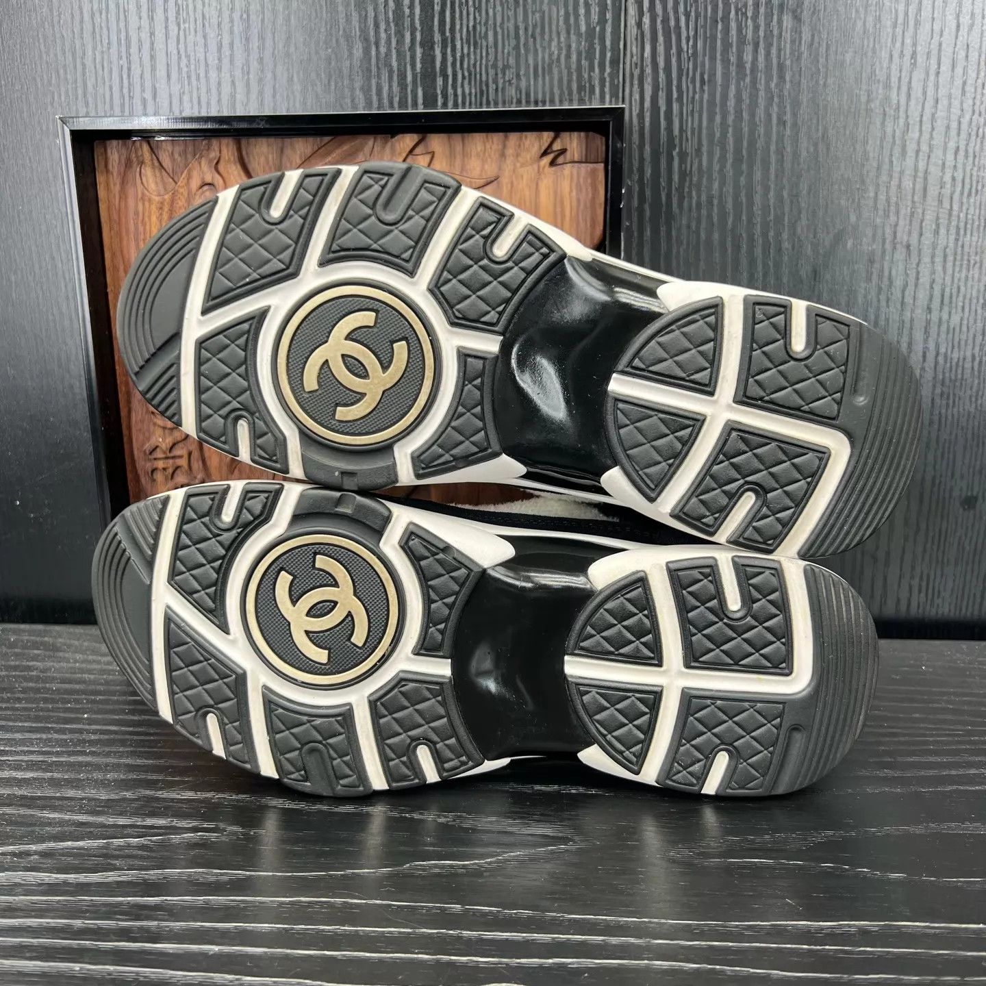 Chanel Chanel Black White Panda Sneaker 36 Like New Size US 5.5 / IT 35.5 - 8 Thumbnail