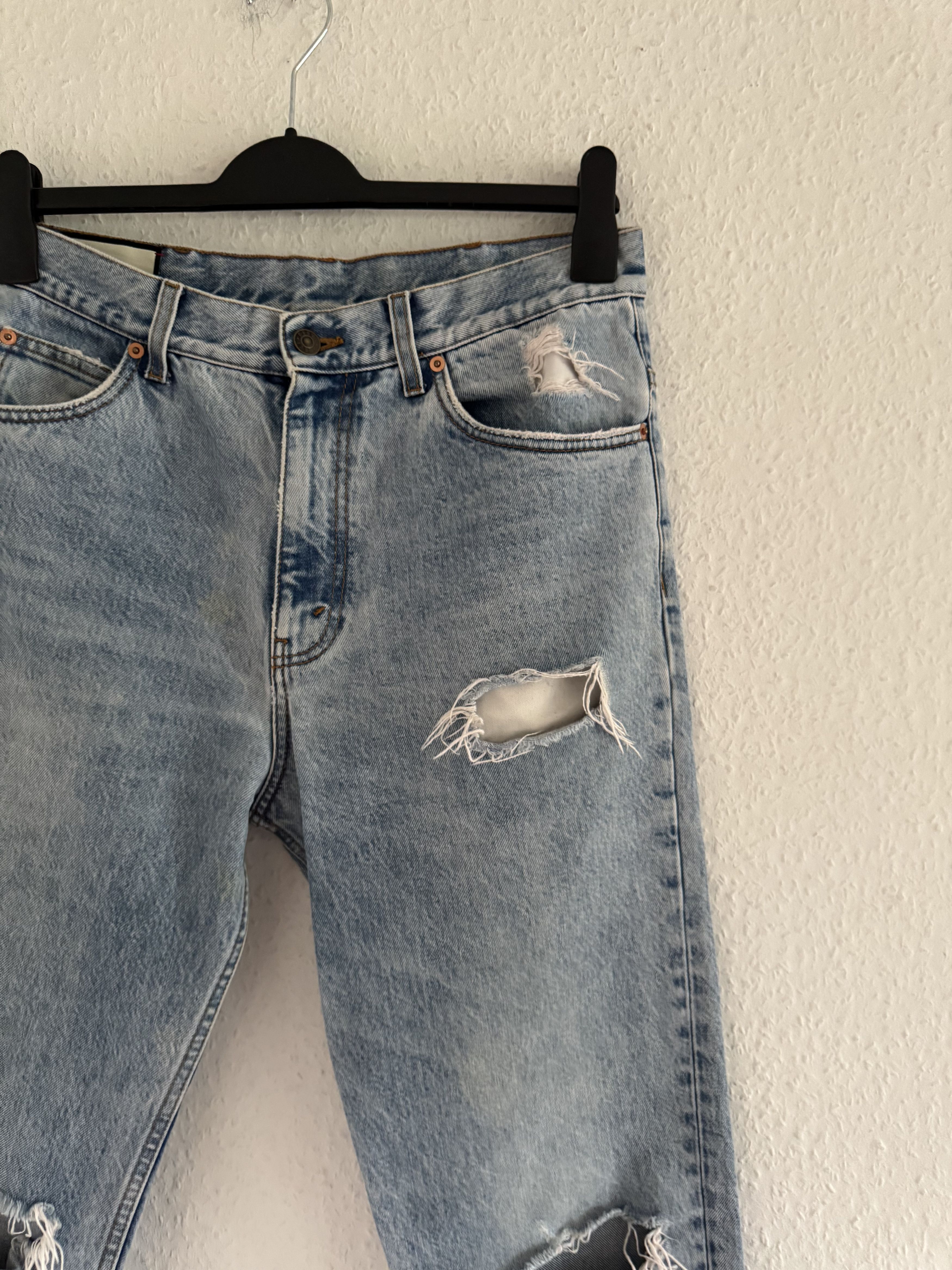 Gucci Denim Pants with Distressed Detailing Size US 33 - 3 Thumbnail