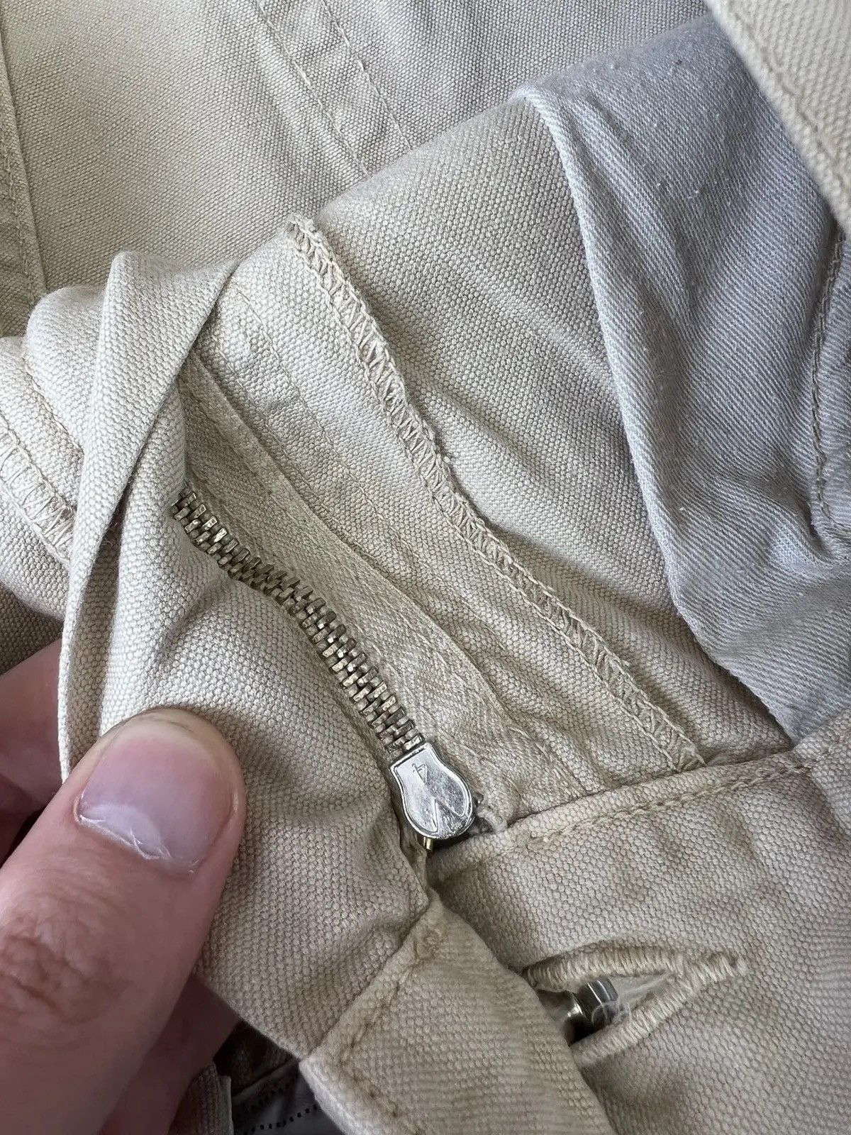 Designer × Loro Piana × Vintage Vintage Men's Loro Piana Cotton Chino Pants Beige Size US 32 / EU 48 - 9 Thumbnail