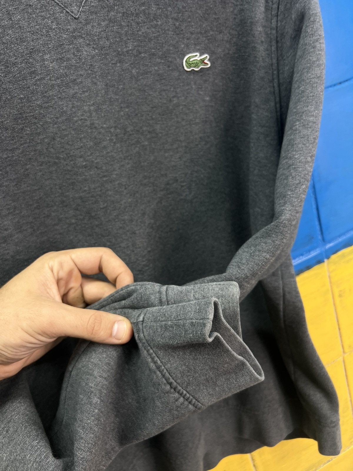 Lacoste × Vintage Lacoste Sweatshirt Vintage Y2K Size US L / EU 52-54 / 3 - 4 Thumbnail