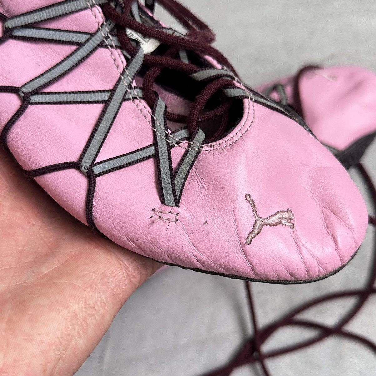 Jil Sander × Puma RARE Puma Lace Up Ballet Flats Shoes Sneakers Speedcat Vibe Size US 6 / IT 36 - 22 Thumbnail