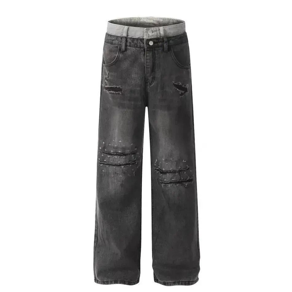 Japanese Brand Dirty old ripped jeans Size US 32 / EU 48 - 4 Thumbnail