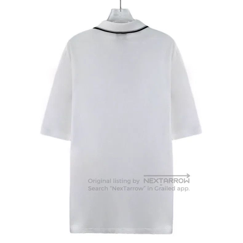 Hermes Hermes White pocket H-letter embroidered cotton polo shirt Size US XL / EU 56 / 4 - 2 Thumbnail