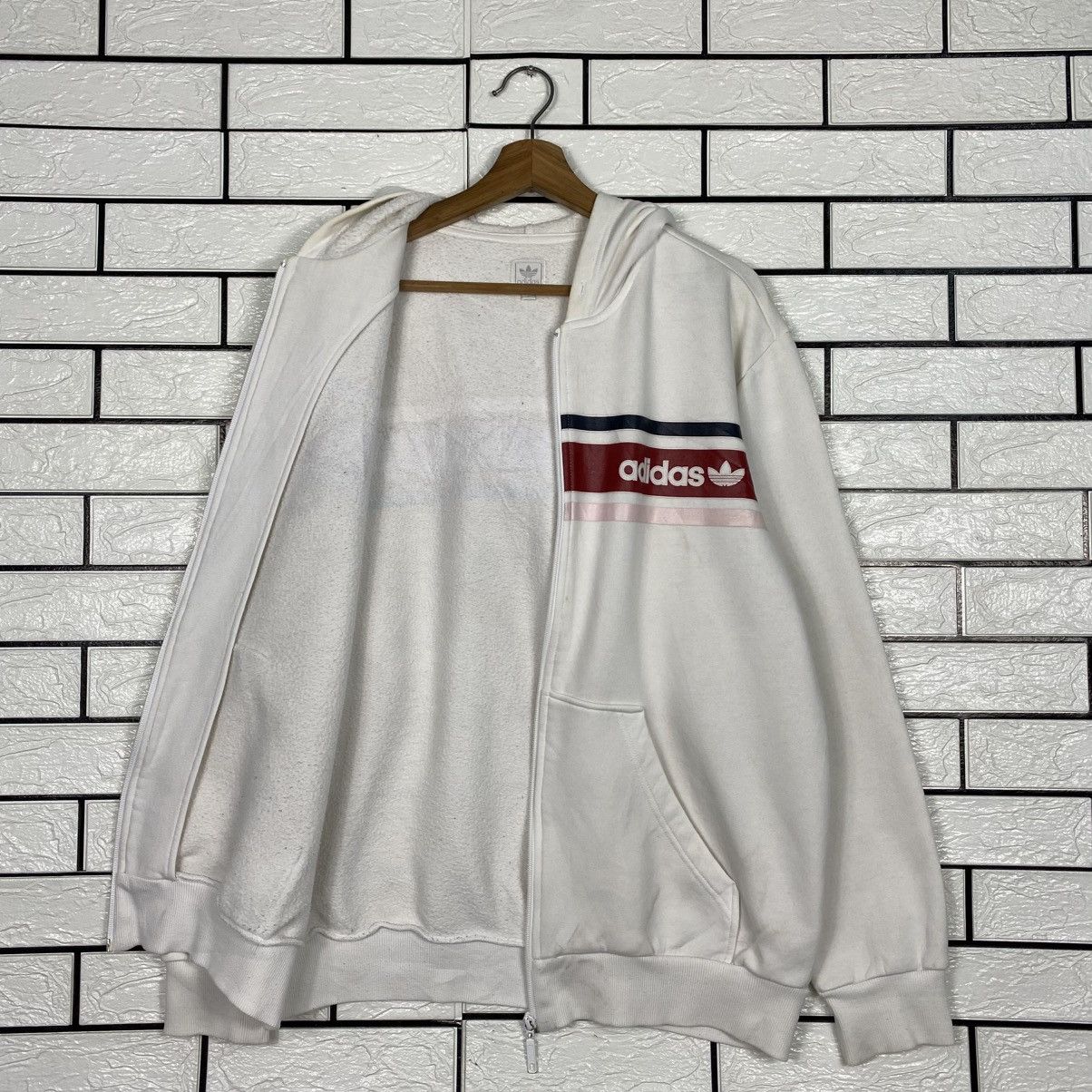 Adidas Vintage Zipper Bomber Jacket Adidas Big Logo Size US M / EU 48-50 / 2 - 13 Thumbnail