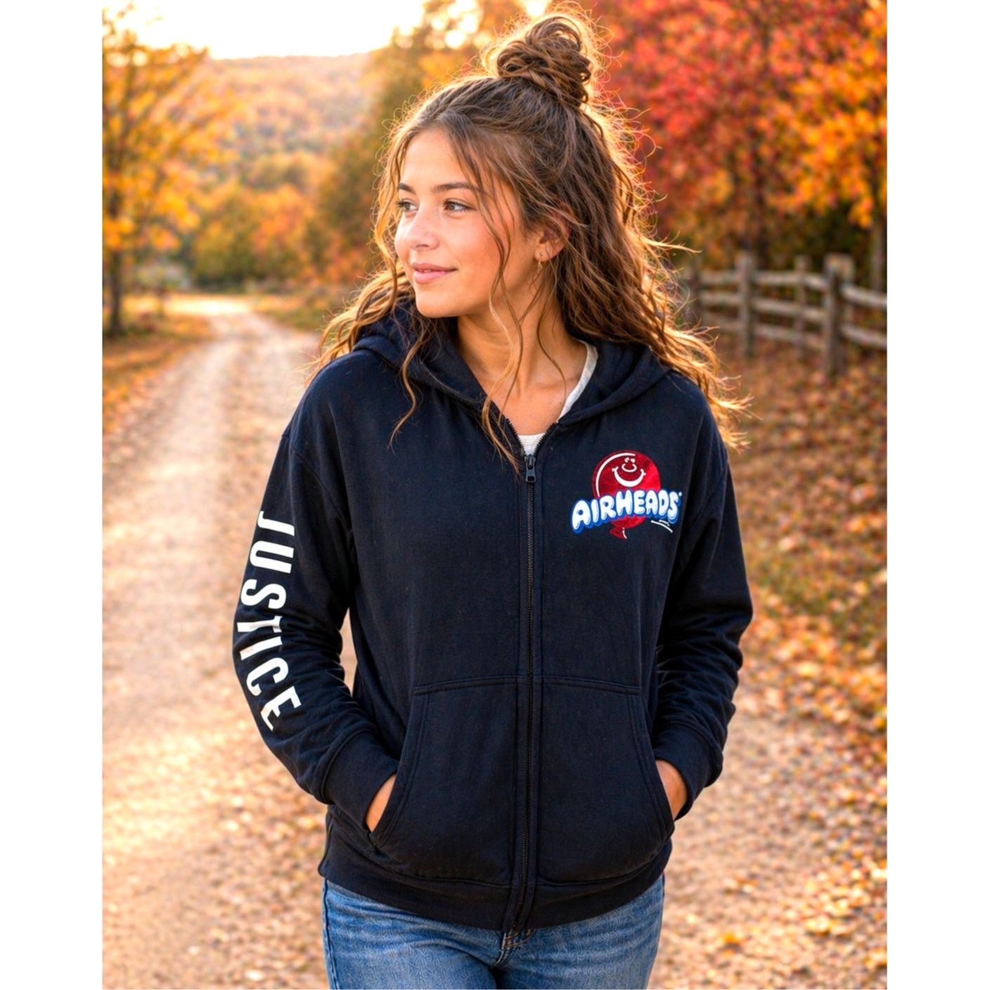 Other Justice Candy Graphic Zip-Up Hoodie - Girls Size M (10) Size M / US 6-8 / IT 42-44 - 1 Thumbnail