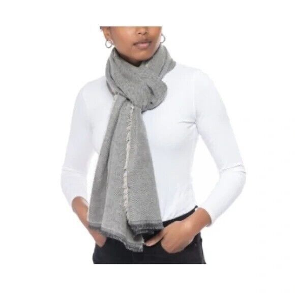 Other Inc International Concepts Two-Tone Shine Scarf/ Wrap, Black Size ONE SIZE - 2 Thumbnail