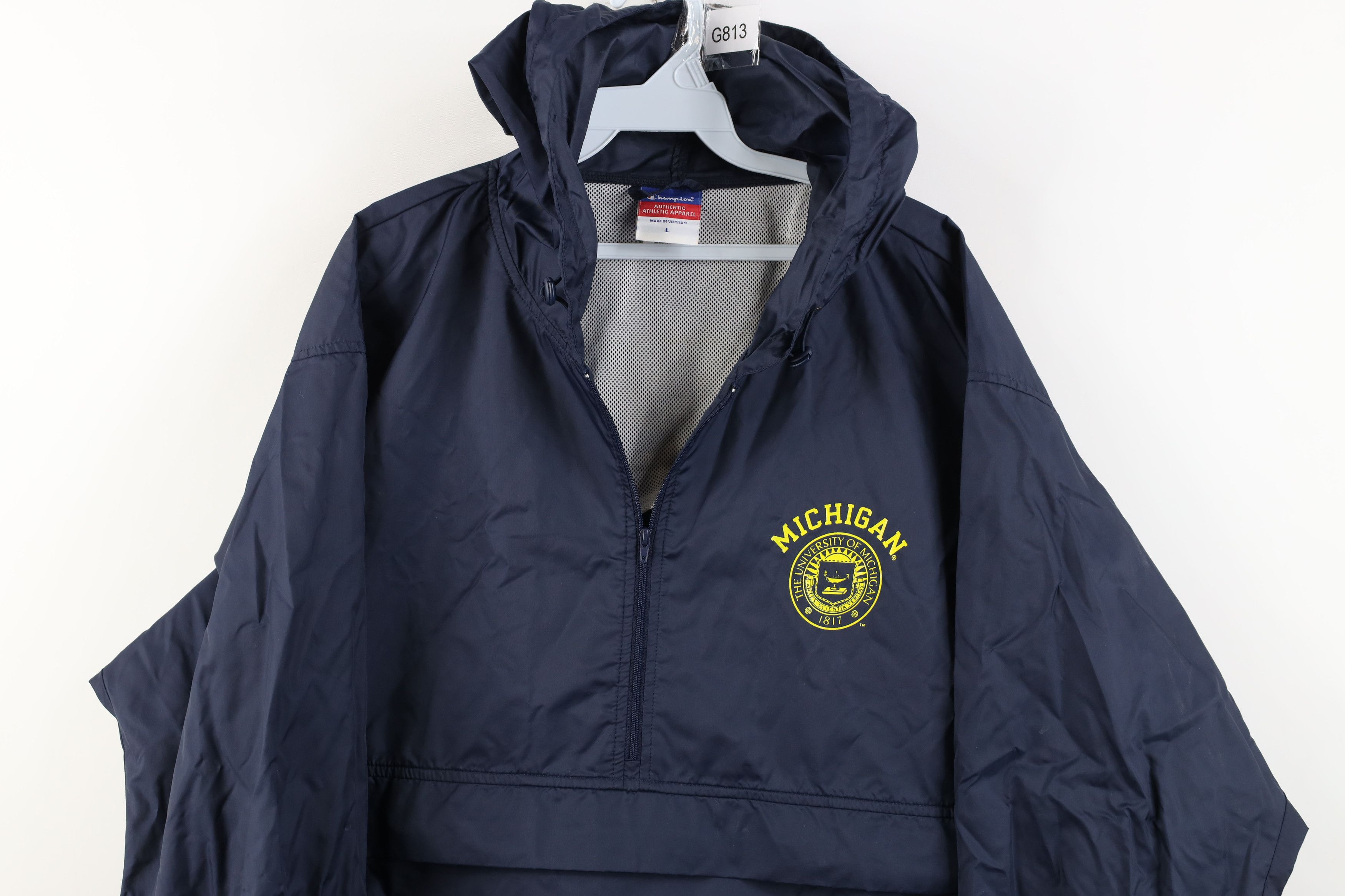 Champion Vintage Champion University of Michigan Hooded Anorak Jacket Size US L / EU 52-54 / 3 - 2 Thumbnail