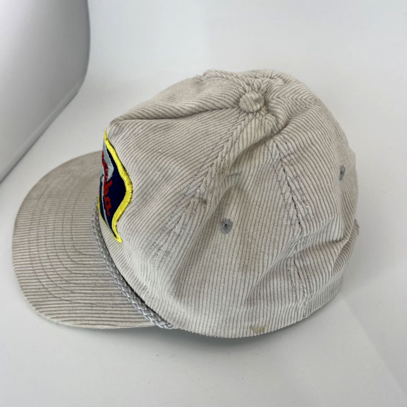 Vintage VINTAGE Alaska Corduroy Rope Hat Tan Cap Trucker Snapback Adjustable Patch 1980s Mens Womens Boys Girls Size ONE SIZE - 3 Thumbnail
