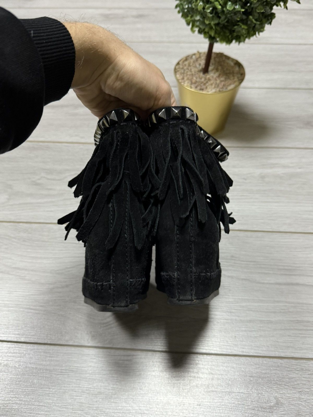 ASH ASH leather fringed high sneakers boots vintage shoes Size US 7 / IT 37 - 4 Thumbnail