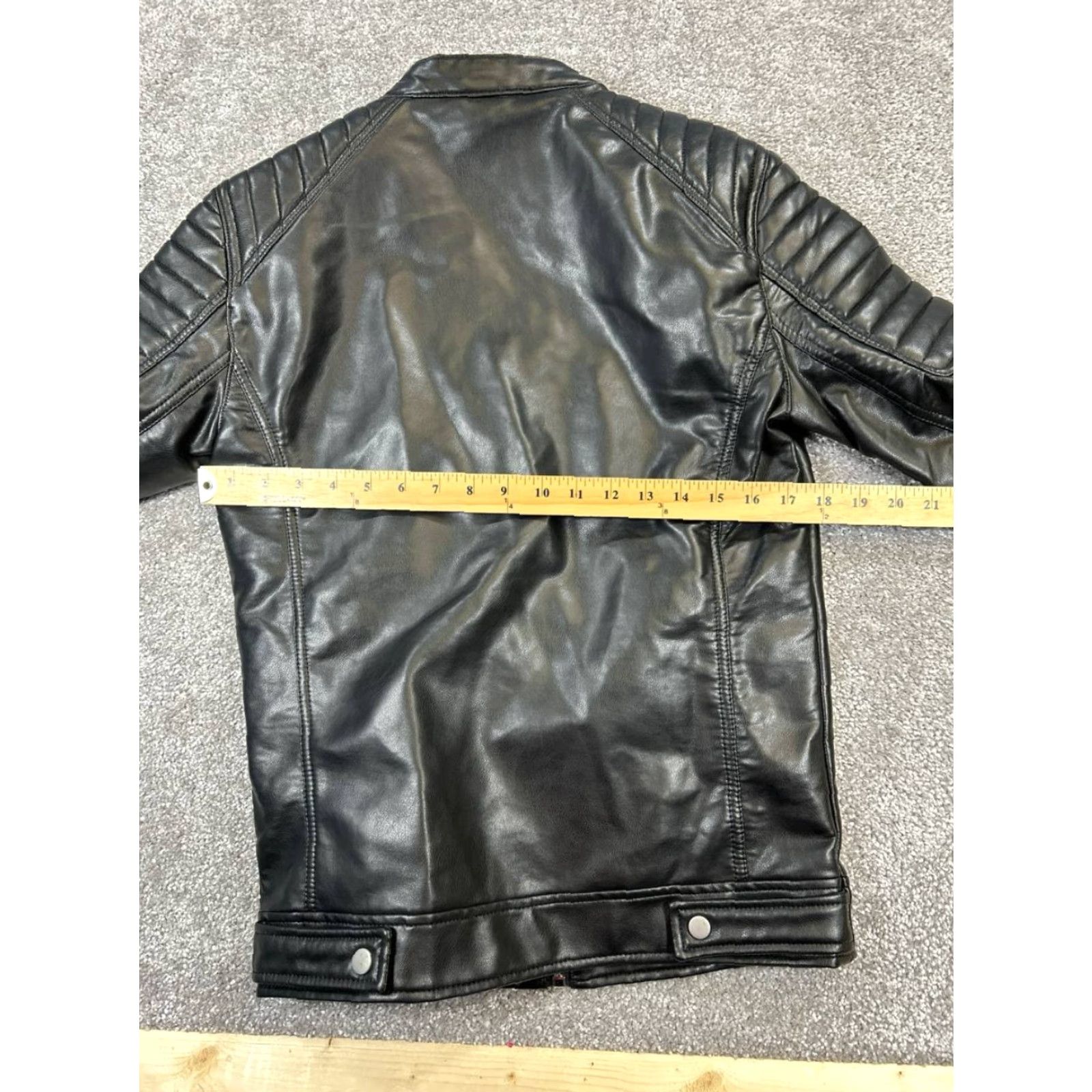 Zara Zara Jacket Womens Small Black Faux Leather Full Zip Size S / US 4 / IT 40 - 5 Thumbnail