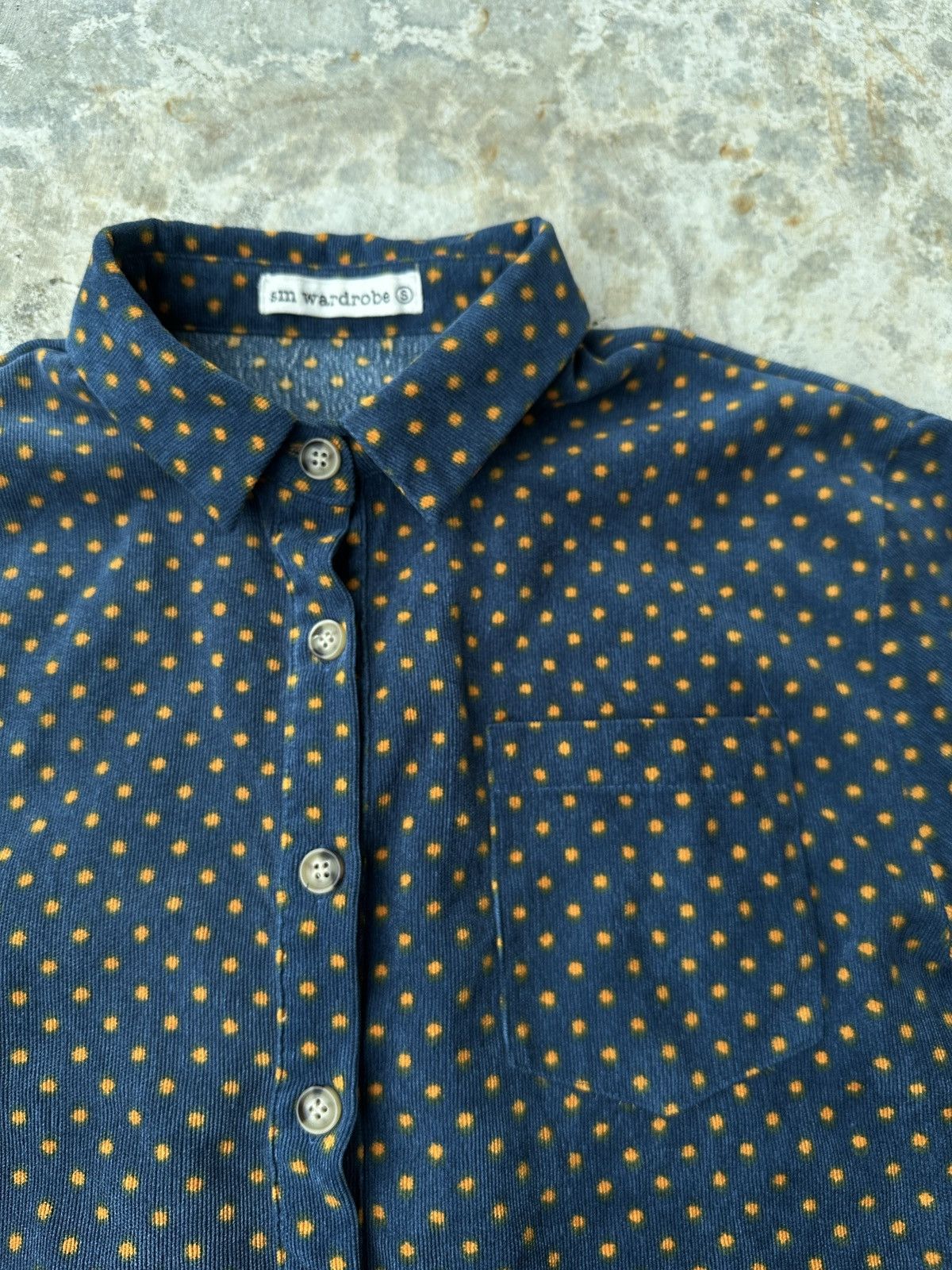 Vintage Corduroy Polka Dots button up shirt Size US S / EU 44-46 / 1 - 3 Thumbnail