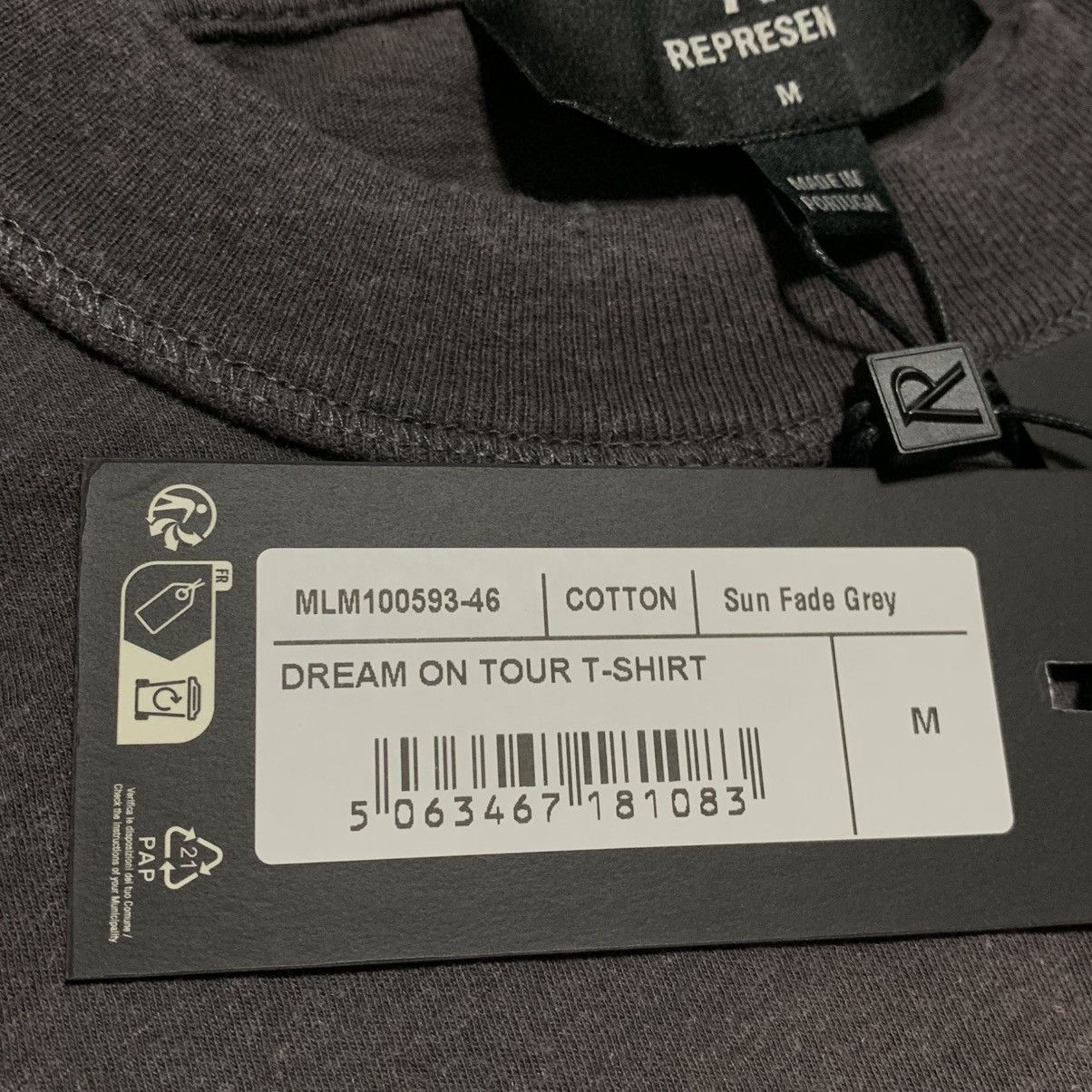 Represent Clo. Represent Medium Dream On Tour Sun Fade Grey Tee Size US M / EU 48-50 / 2 - 7 Thumbnail