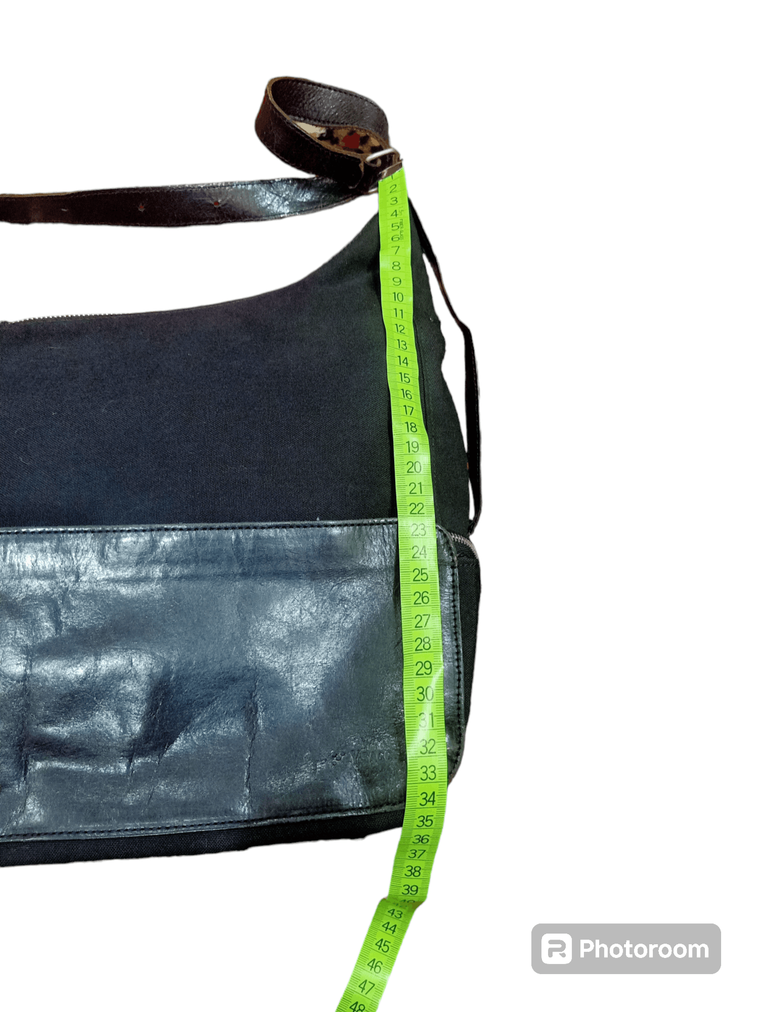 Y's × Yohji Yamamoto Y'saccs Leather Canvas Sling Bag Size ONE SIZE - 17 Thumbnail