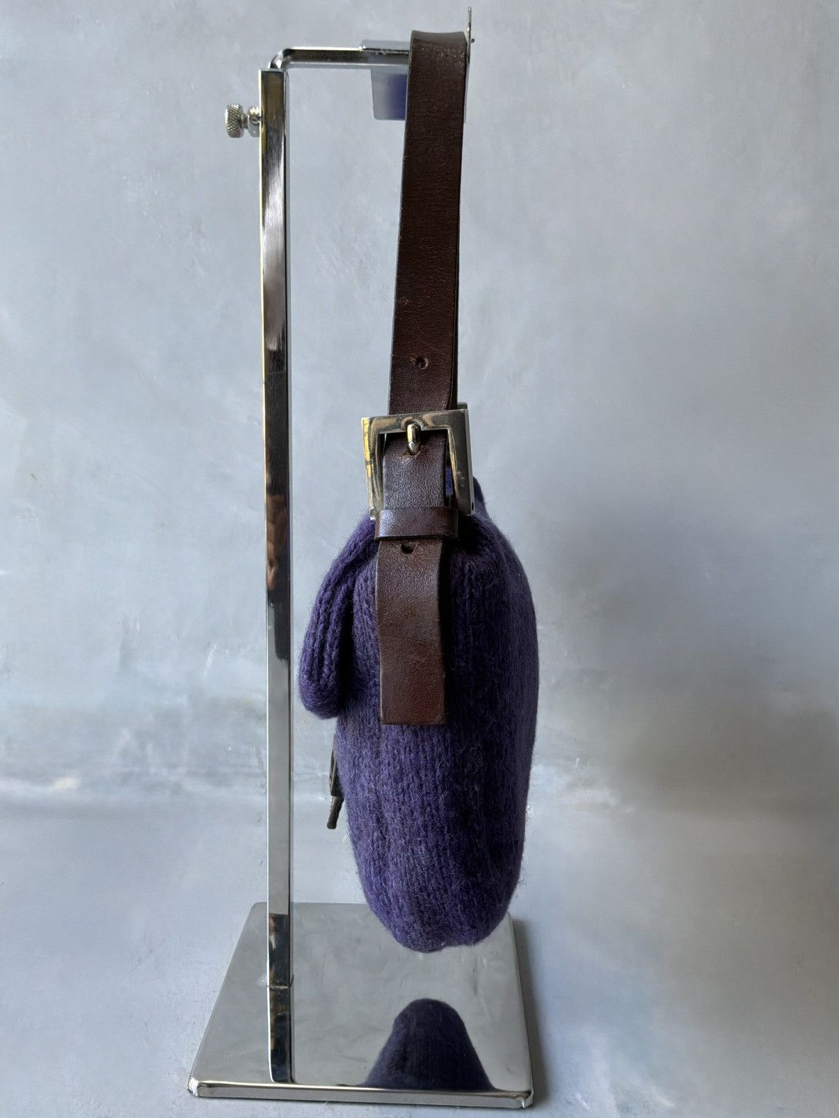 Fendi Fendi - Wool Knit - Wood - Purple Baguette Size ONE SIZE - 9 Thumbnail