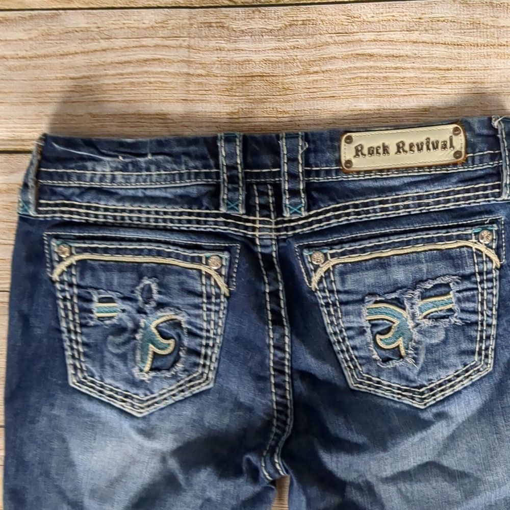 Rock Revival Rock revival distressed Stacey straight jeans size 30 Size 30" / US 8 / IT 44 - 6 Thumbnail