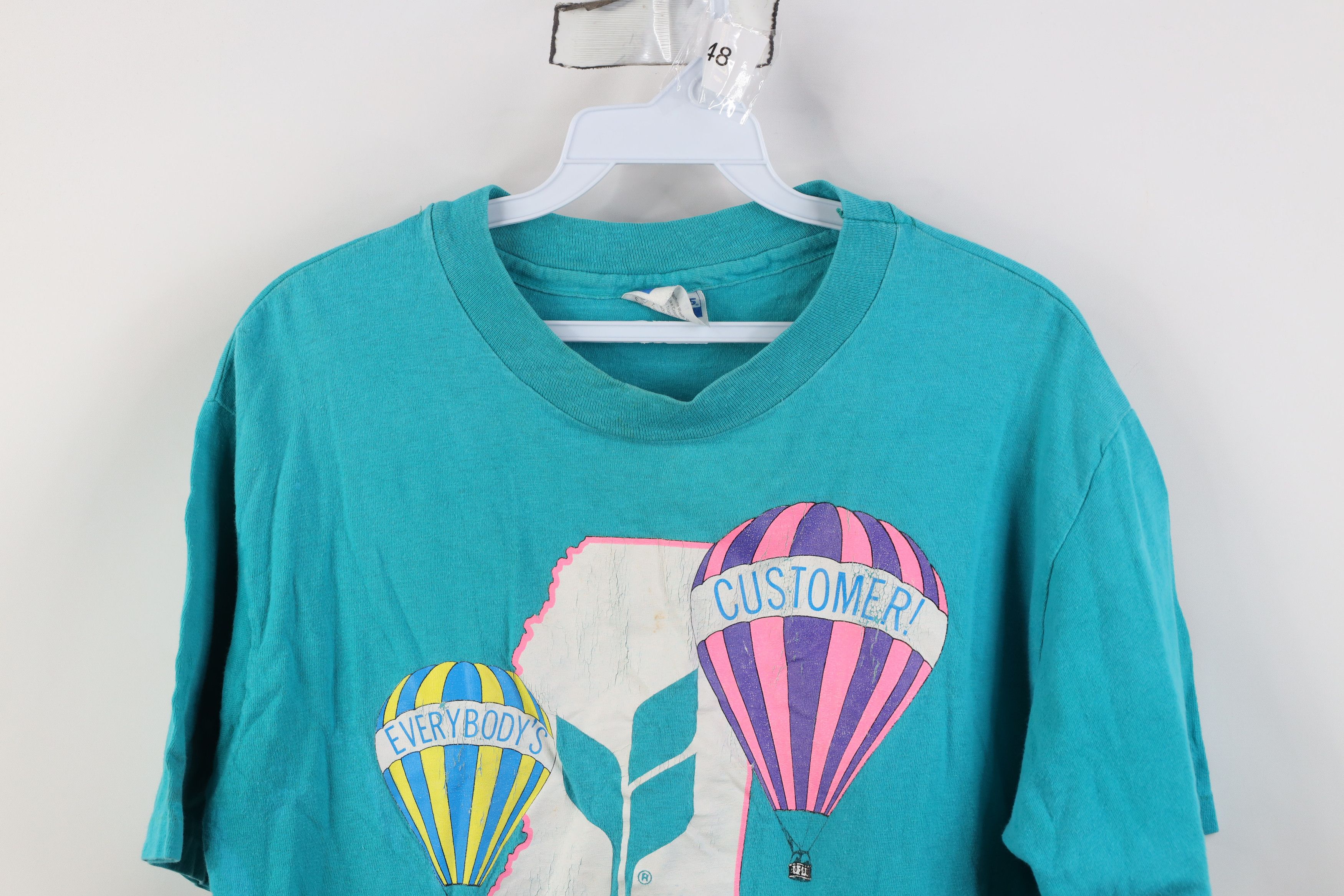 Vintage Vintage 80s 90s Streetwear Hot Air Balloon T-Shirt USA Size US L / EU 52-54 / 3 - 2 Thumbnail