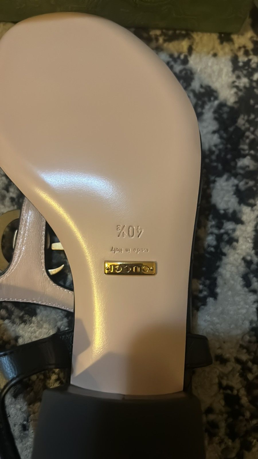 Gucci Gucci Double G Thong Sandal Nappa Black size 40.5 Size US 10.5 / IT 40.5 - 6 Thumbnail