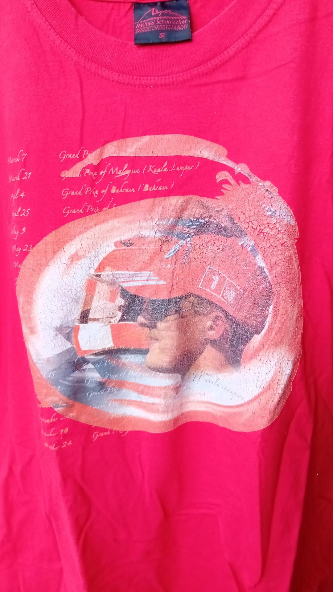 Ferrari Michael Schumacher F1 7 Times World Champion tee sz L Size US L / EU 52-54 / 3 - 3 Thumbnail