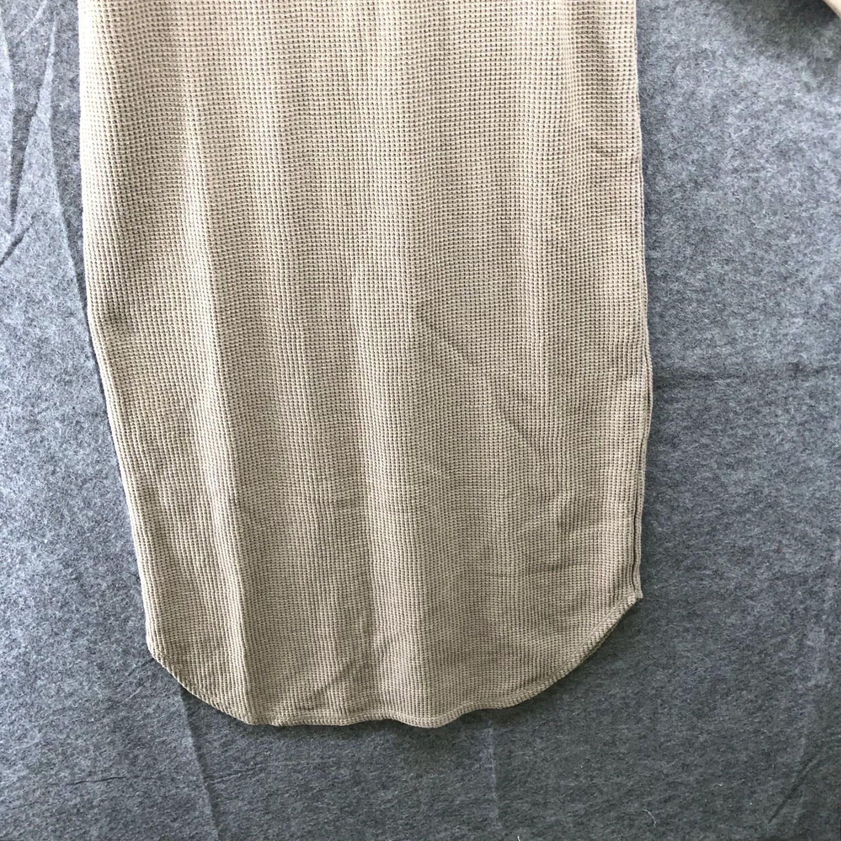 Uniqlo Uniqlo Waffle Crewneck Midi Dress Womens XS Beige 3/4 Sleeve Thermal Lounge Size XS / US 0-2 / IT 36-38 - 4 Thumbnail