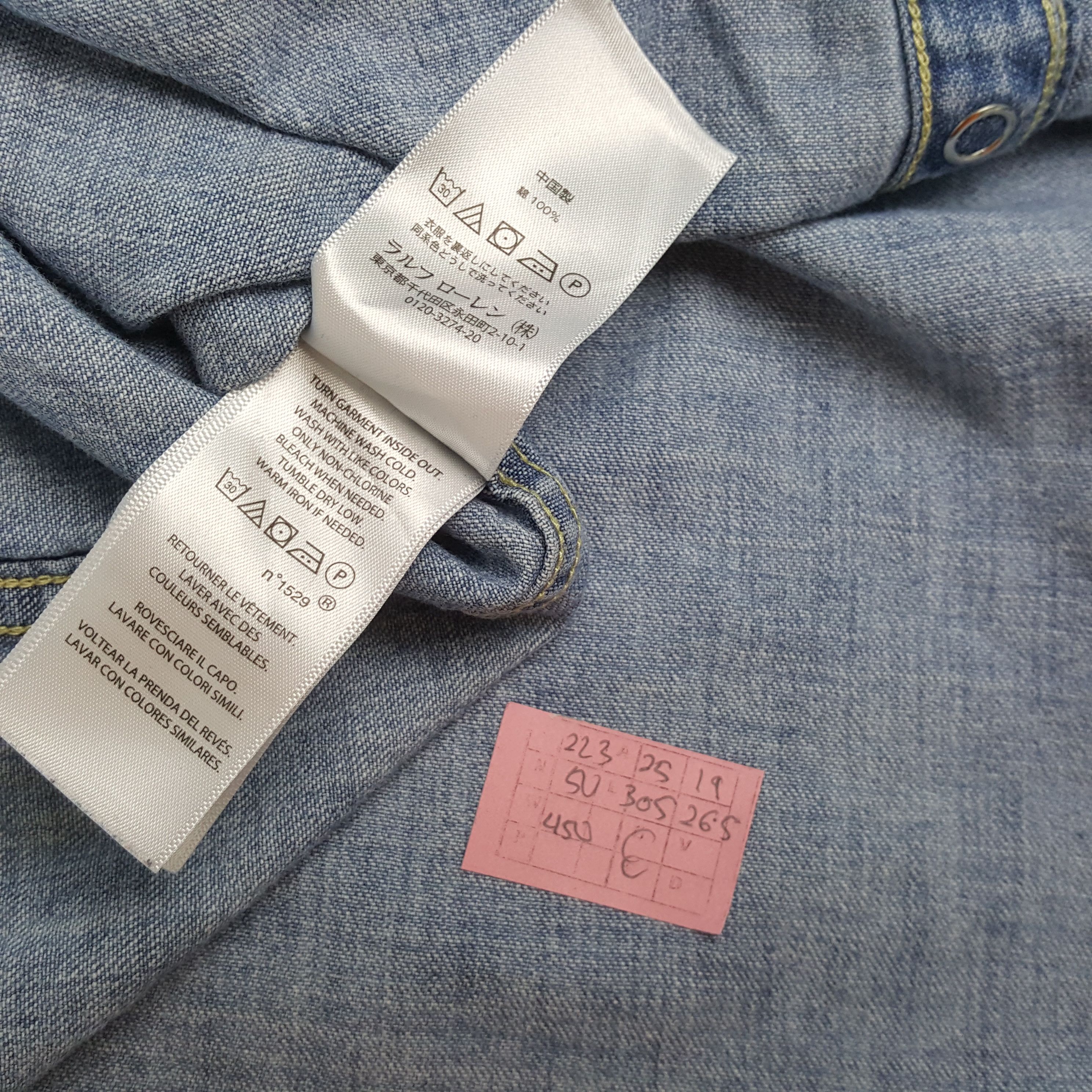 Polo Ralph Lauren × Vintage POLO RALPH LAUREN Fashion Style Double Pocket Denim Shirt Size US XL / EU 56 / 4 - 6 Thumbnail