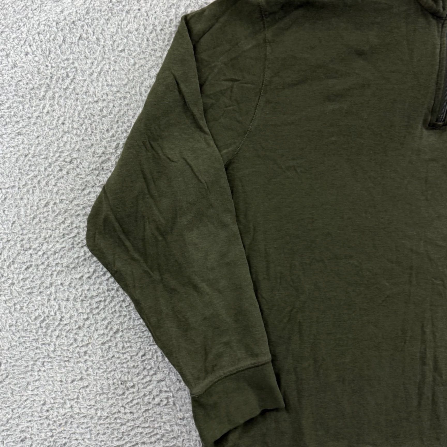 Polo Ralph Lauren Polo Ralph Lauren Sweater Mens 2XL Quarter Zip Mock Neck Pullover Pony Preppy Green Knit Solid Logo Zipper Long Sleeve Classic Hipster Size US XXL / EU 58 / 5 - 4 Thumbnail