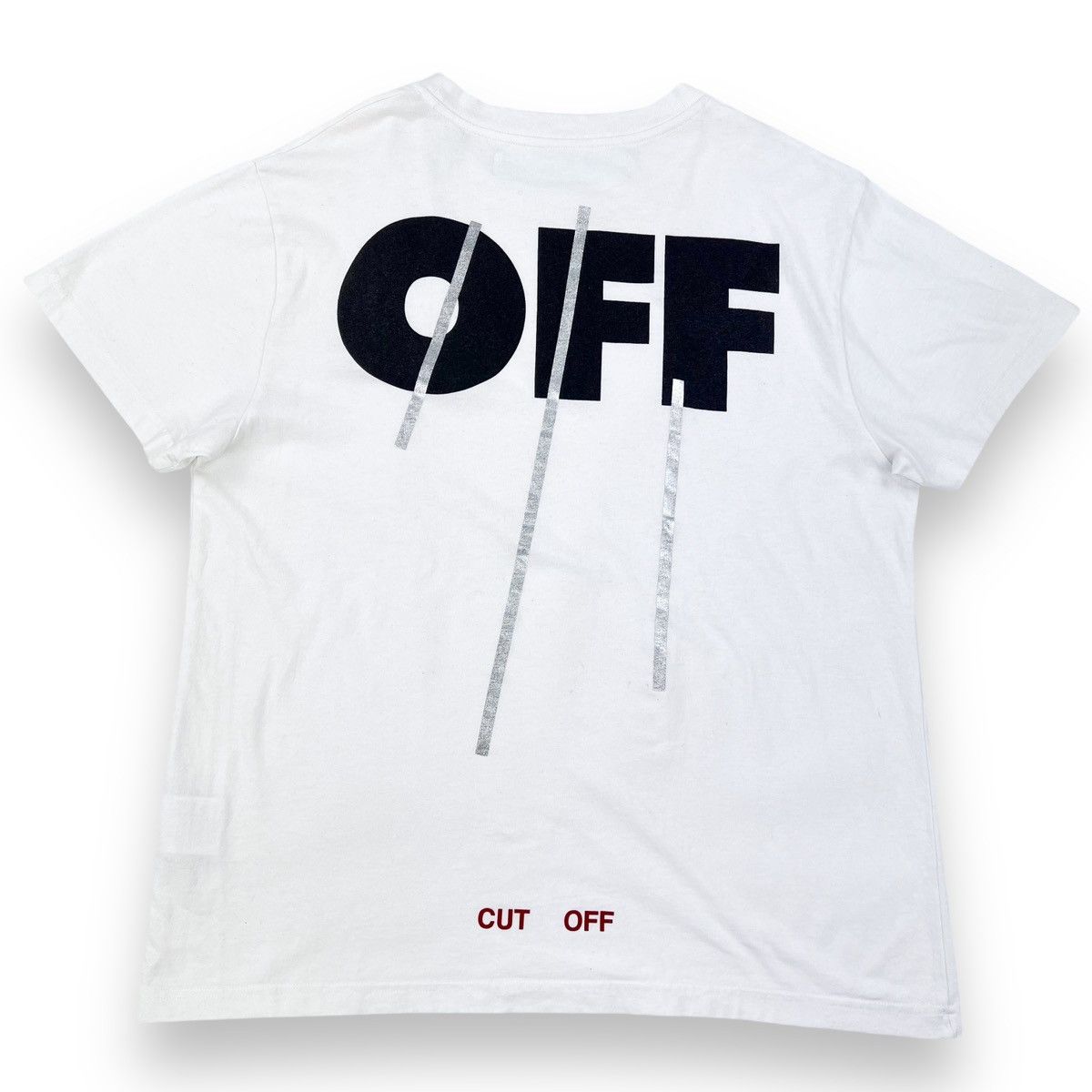 Off-White Off-White Off Print White T Shirt Size US M / EU 48-50 / 2 - 3 Thumbnail