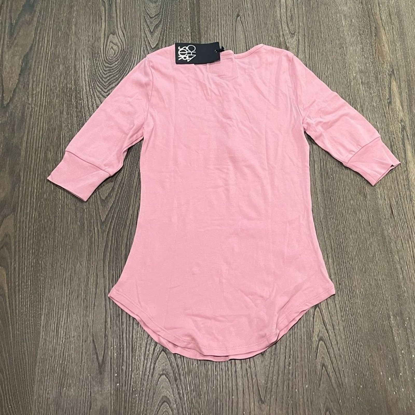 Vintage NWT Chaser Bubblegum Pink Henley 1/2 Sleeve Top Size S Size S / US 4 / IT 40 - 5 Thumbnail