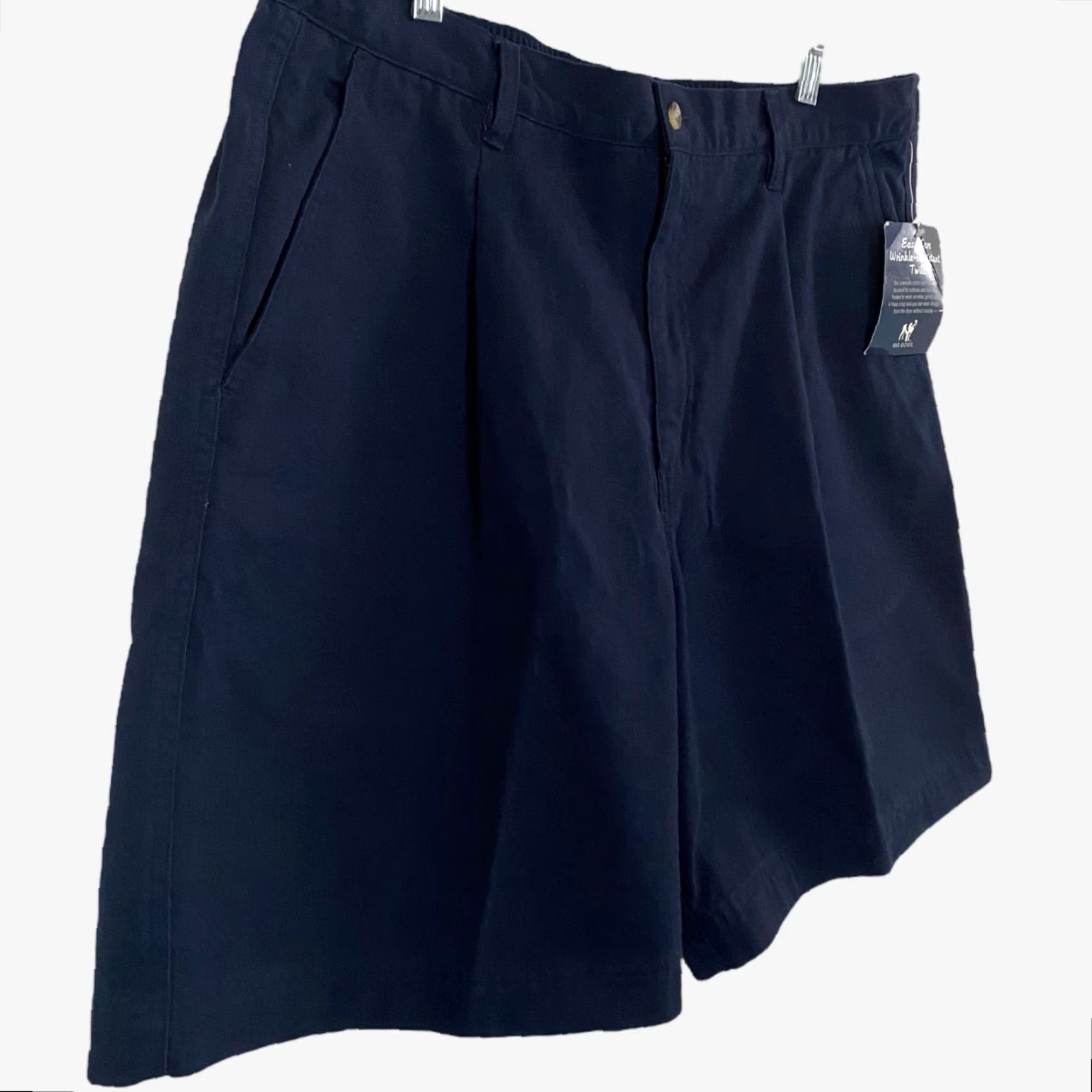 Big Dogs VINTAGE Big Dogs Chino Shorts Men's Size 38 Navy Blue Cotton Pleated Casual Preppy Size US 38 / EU 54 - 2 Thumbnail