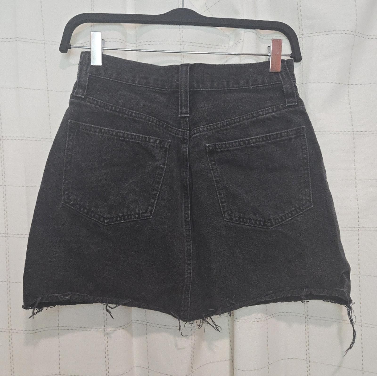 Madewell Madewell Rigid Denim A-Line Mini Skirt in Lunar Wash Size 25" / US 0 / IT 36 - 6 Thumbnail