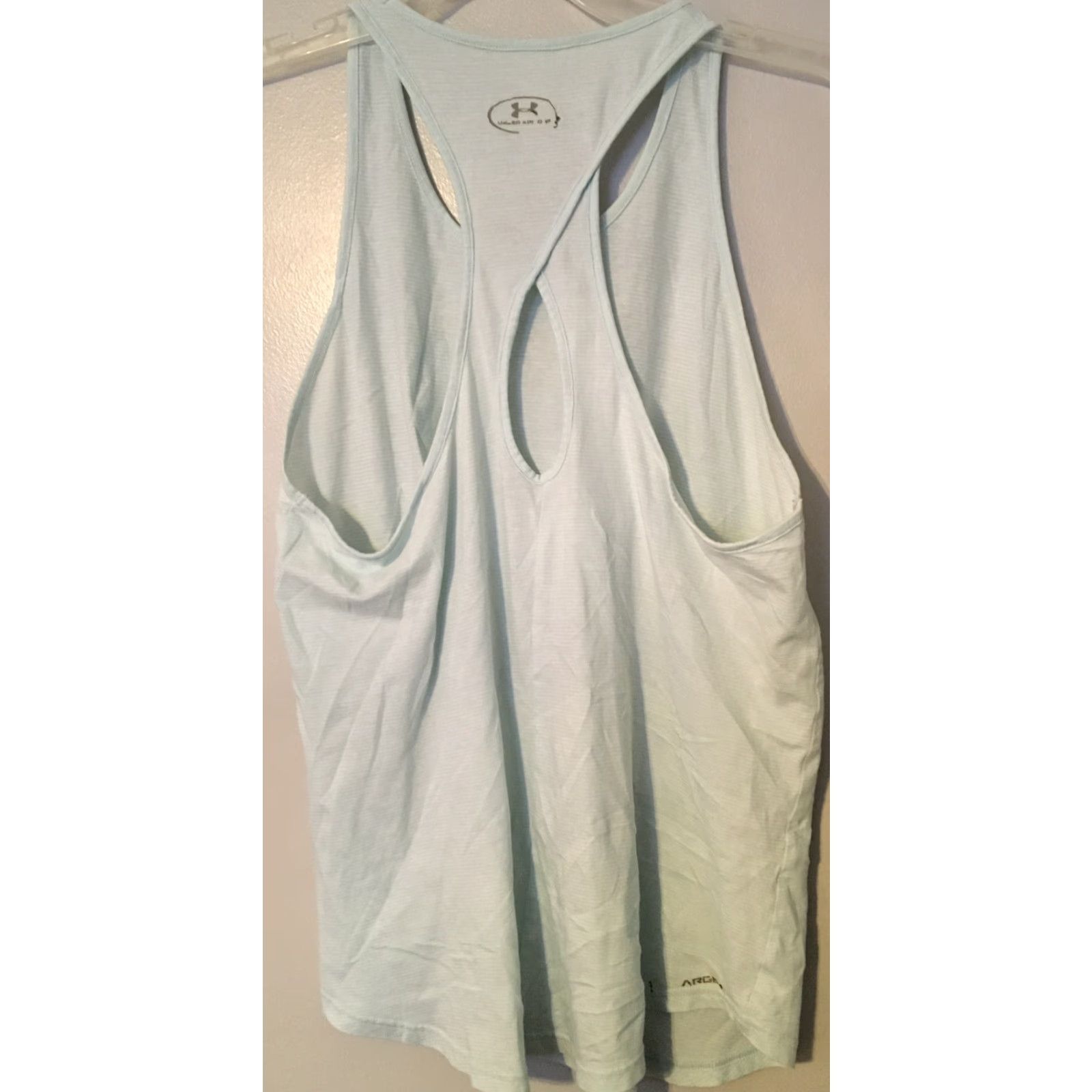 Under Armour UNDER ARMOUR Tank Top Womens Sz M Teal Racerback Loose HeatGear Gym Workout Size M / US 6-8 / IT 42-44 - 4 Thumbnail