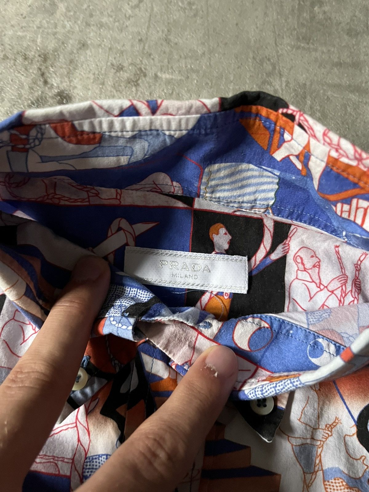 Prada Prada S/S 18 comics rope motif shirt multicolor Size US L / EU 52-54 / 3 - 9 Thumbnail