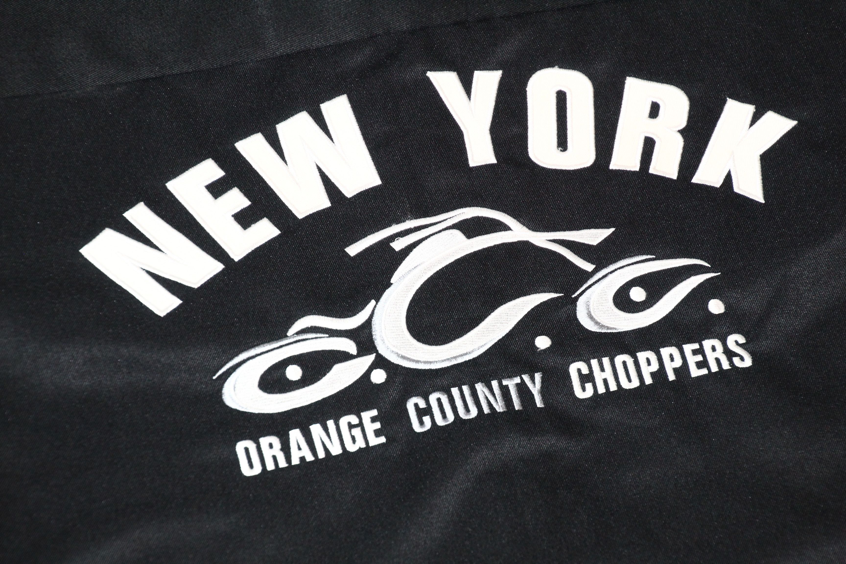 Harley Davidson Orange County Choppers N.Y. glossy denim mechanic shirt Size US S / EU 44-46 / 1 - 6 Thumbnail