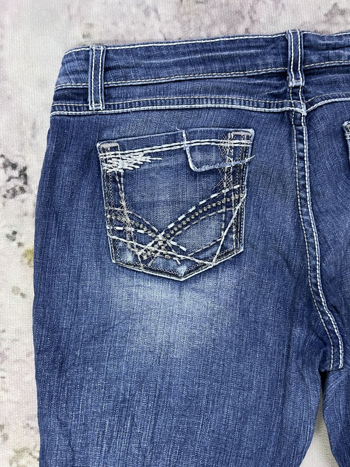 BKE Super Star Flare BKE Distressed Low Rise Denim Size US 36 / EU 52 - 11 Thumbnail