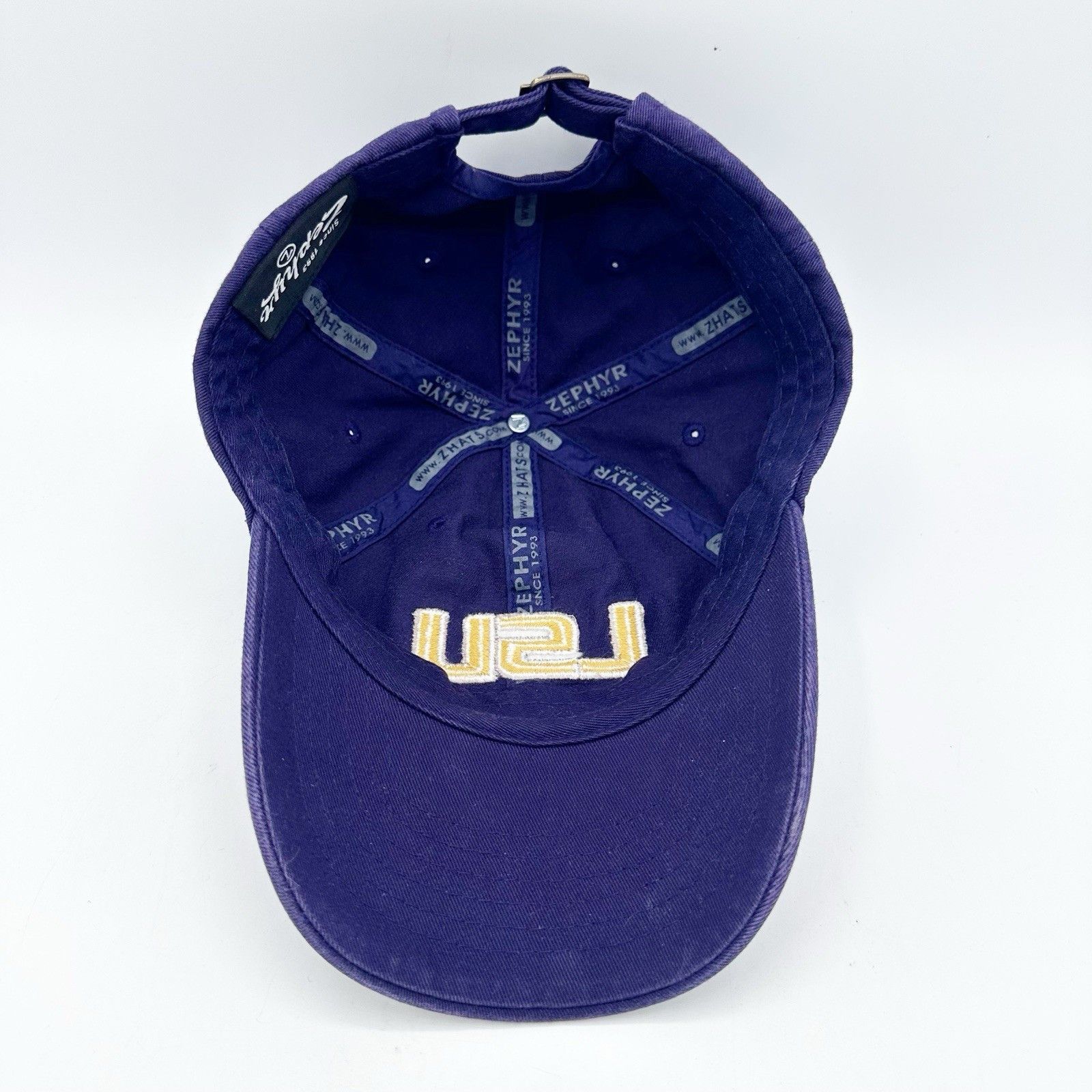 Zephyr LSU Louisiana State University Tigers Dad Cap Strapback Hat Size ONE SIZE - 8 Thumbnail