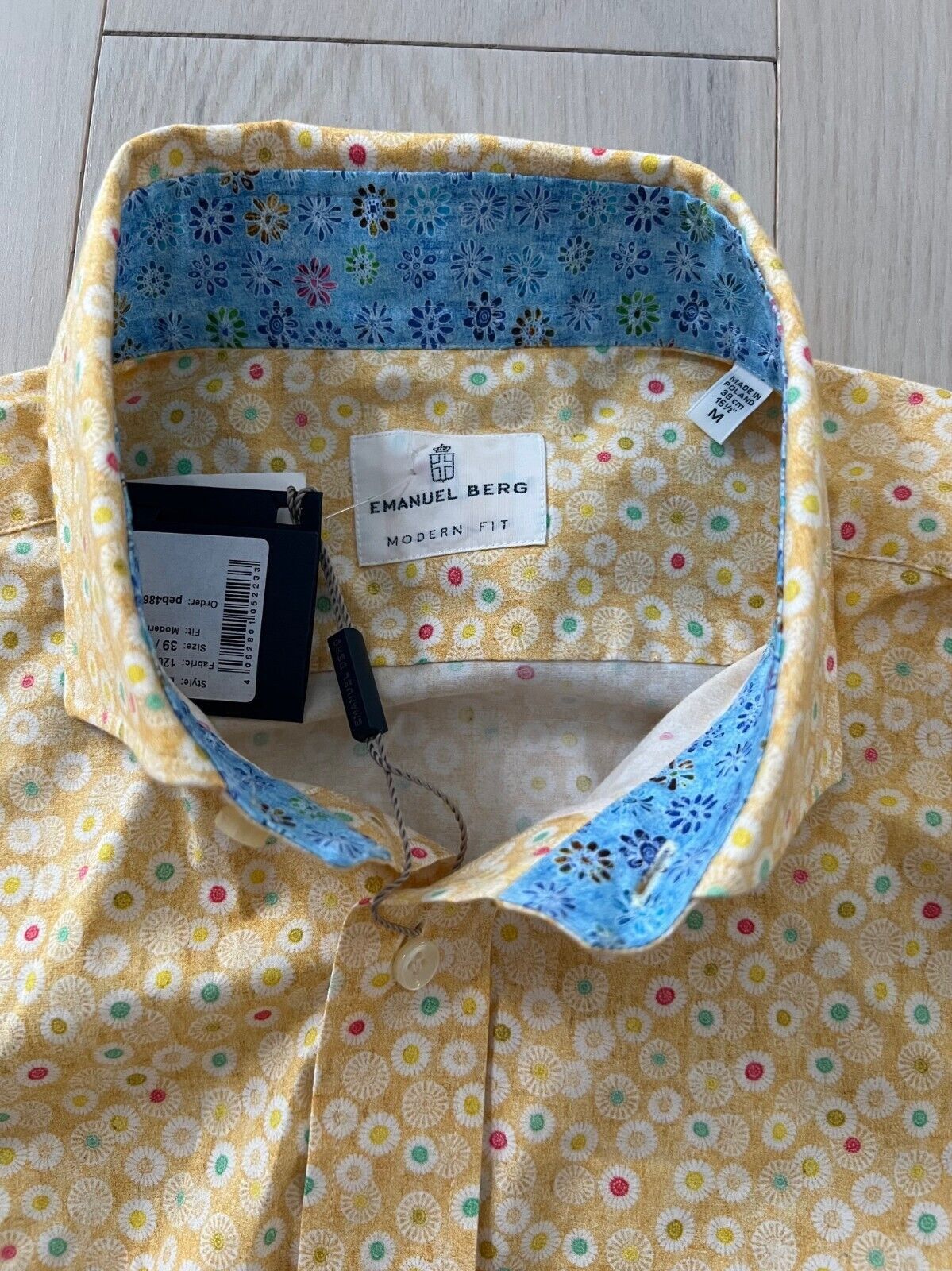 Other Emanuel Berg By-Byron Modern Fit Shirt Yellow ( 39 / 16.5 ) Size US S / EU 44-46 / 1 - 2 Thumbnail
