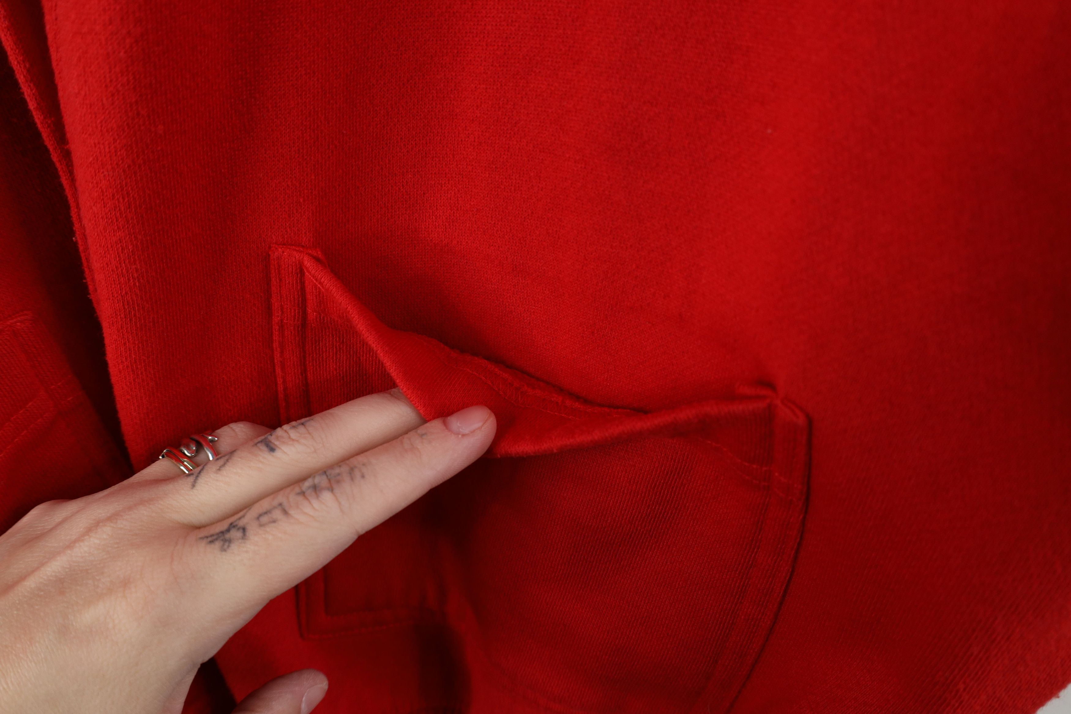 Vintage Vintage 90s Streetwear Button Cardigan Sweatshirt Red Size L / US 10 / IT 46 - 5 Thumbnail