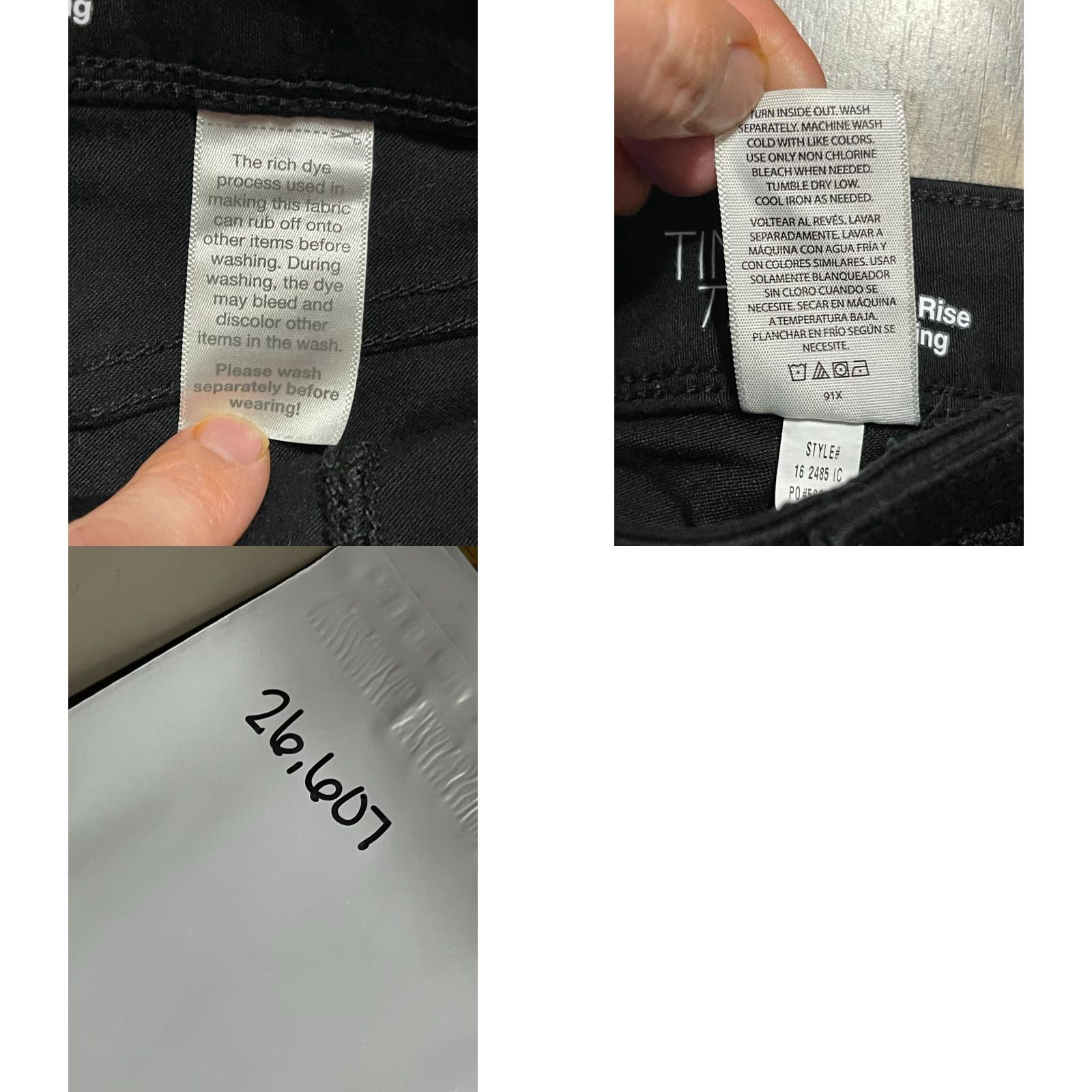 Vintage Time And Tru Jeans Women's Size 4 Black Denim High Rise Jegging Size 27" / US 4 / IT 40 - 8 Thumbnail