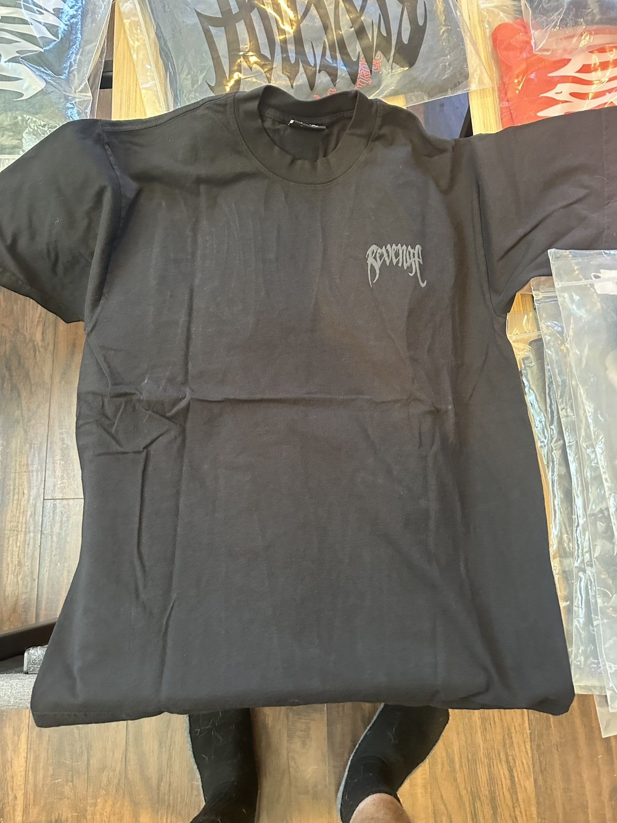Revenge Arch Logo Tee Black/Black Size US M / EU 48-50 / 2 - 1 Thumbnail