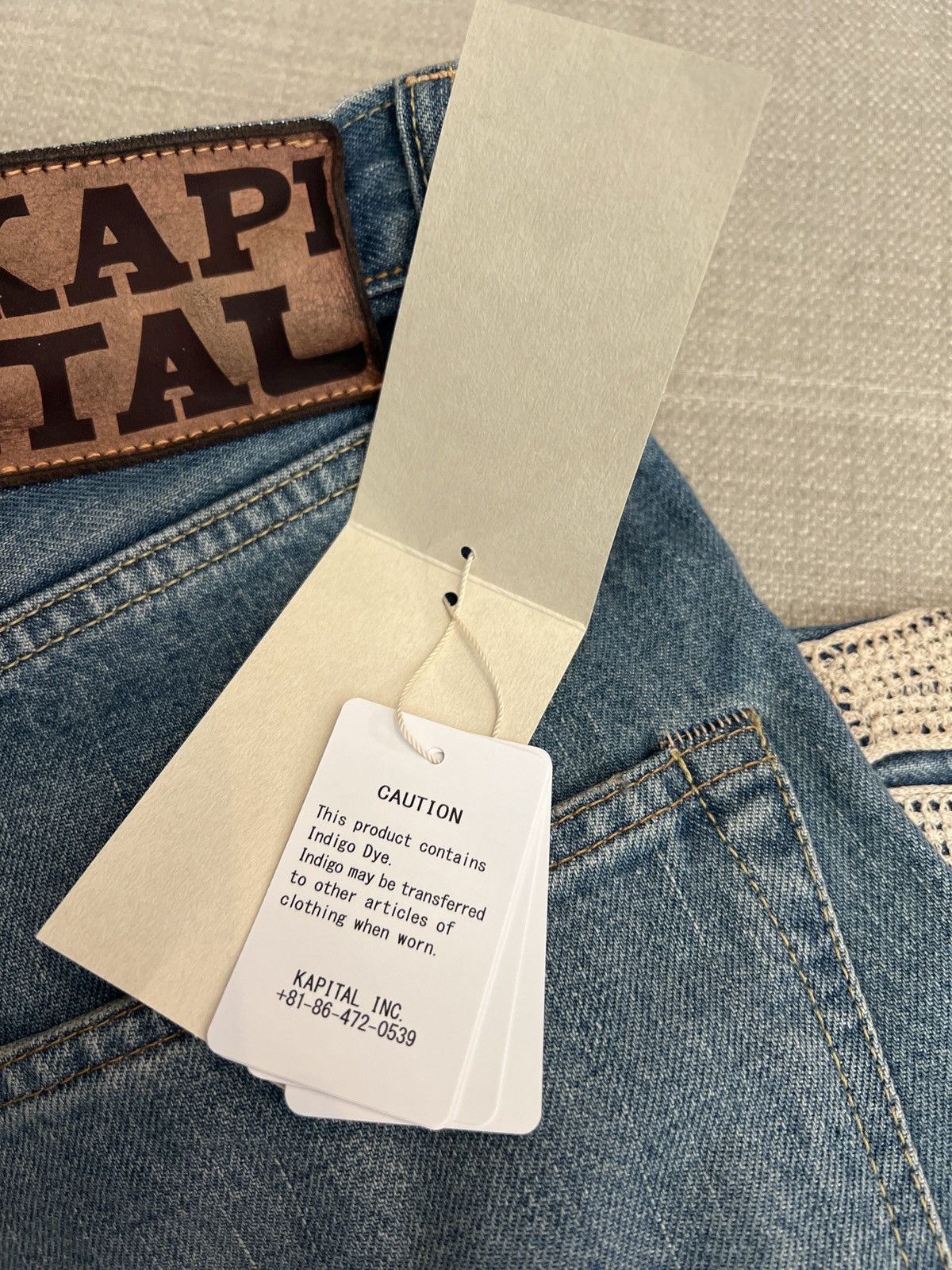 Kapital Kapital Bones Denim Shorts Indigo Size US 36 / EU 52 - 5 Thumbnail
