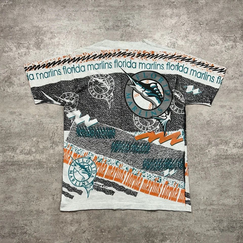 MLB × Majestic × Vintage FLORIDA MARLINS MAJESTIC 1992 AOP T-SHIRT ALL OVER PRINT Size US L / EU 52-54 / 3 - 2 Thumbnail