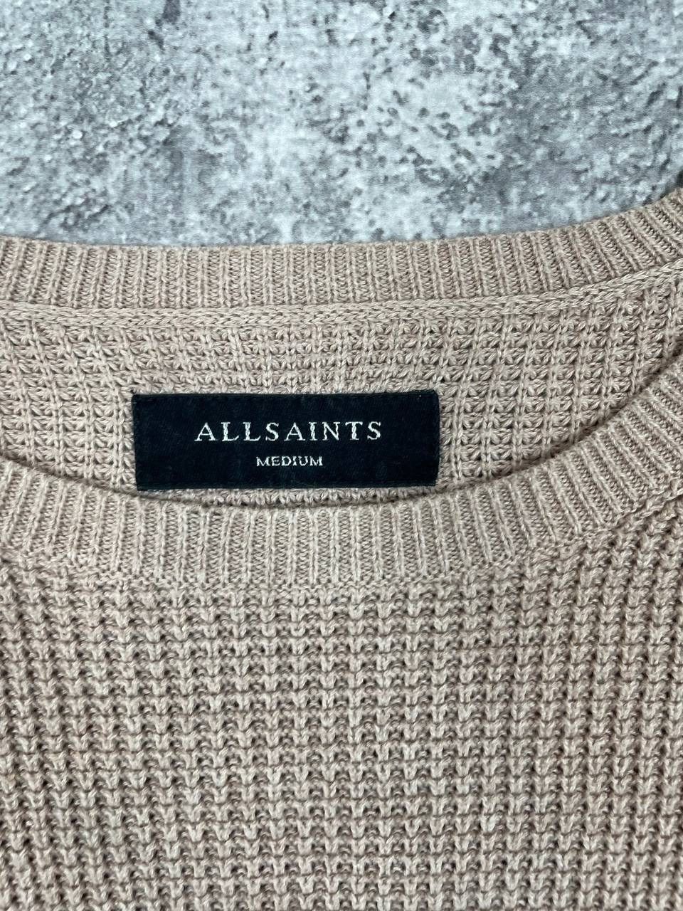 Allsaints AllSaints Men Cotton Knit Sweater Beige Size M Size US M / EU 48-50 / 2 - 6 Thumbnail