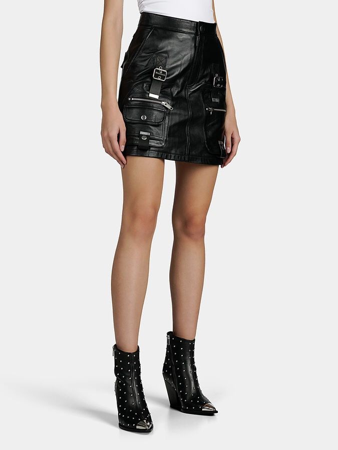 Leather × The Kooples The Kooples Learher mini skirt Size 26" / US 2 / IT 38 - 2 Thumbnail