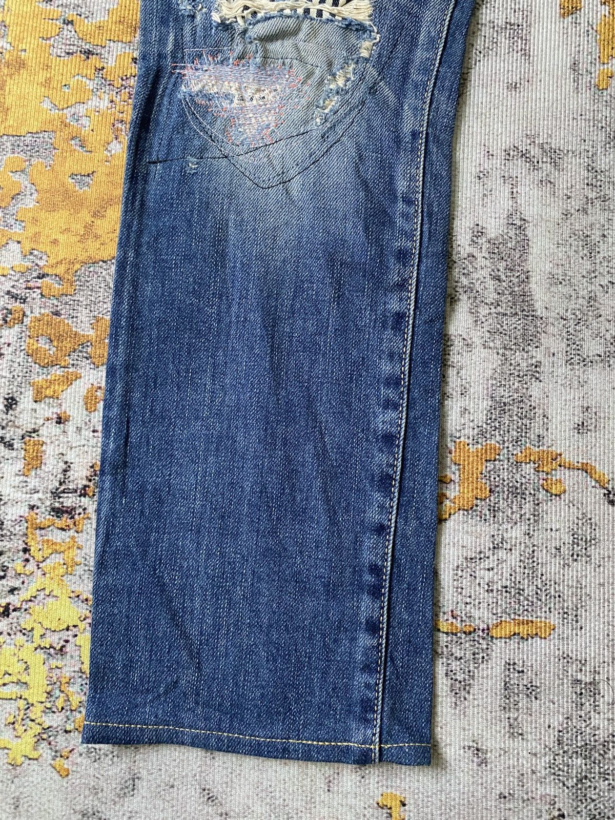Hysteric Glamour Hysteric Glamour Japan Distressed Patchwork Selvedge Denim Size US 28 / EU 44 - 5 Thumbnail