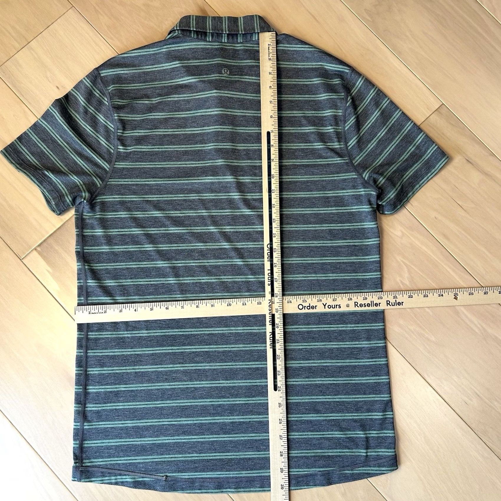 Lululemon Lululemon Propel Polo Striped Shirt Short Sleeve Men’s Medium Size US M / EU 48-50 / 2 - 6 Thumbnail