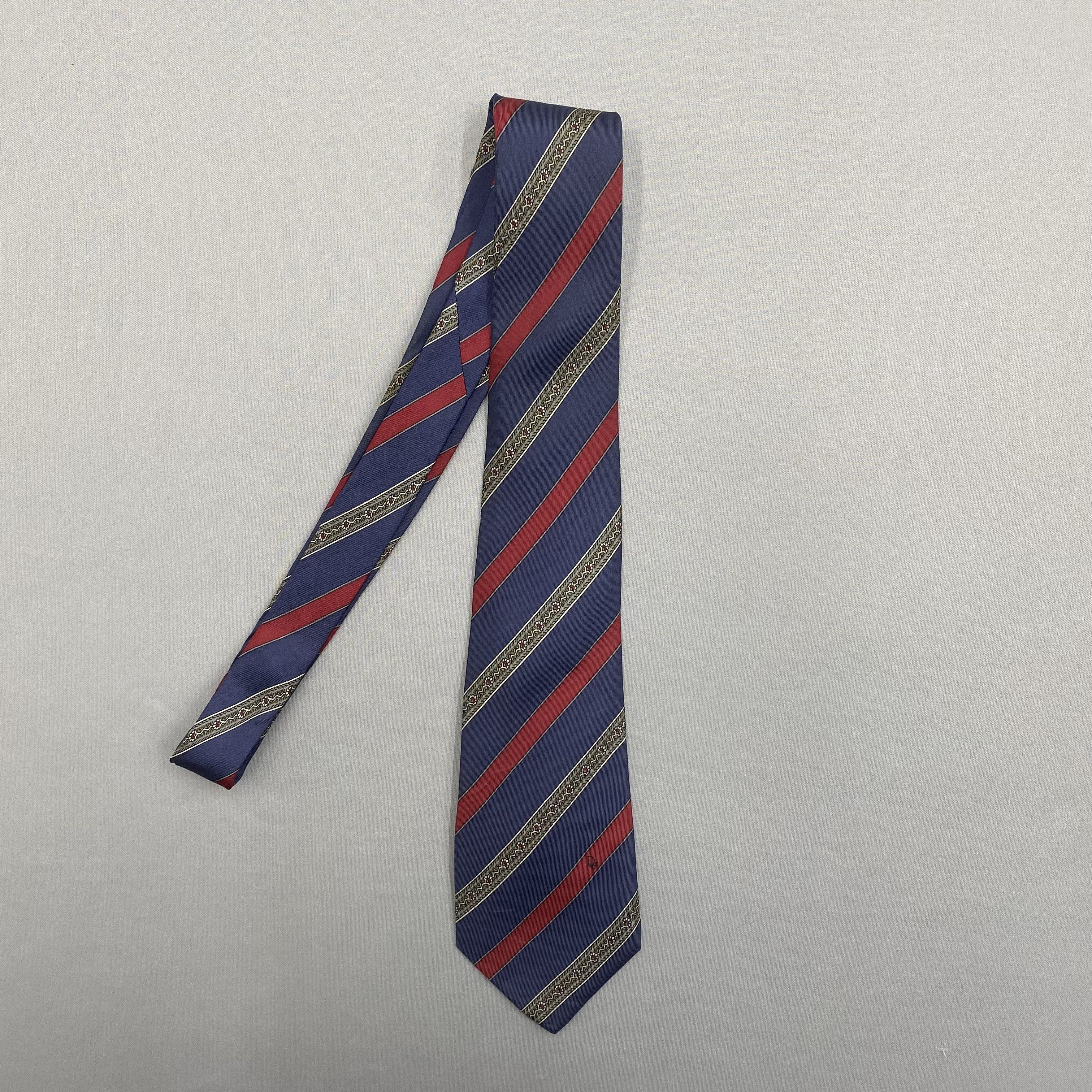 Japanese Brand Vintage Christian Dior SILK Necktie Cravate Pure Silk Size ONE SIZE - 4 Thumbnail