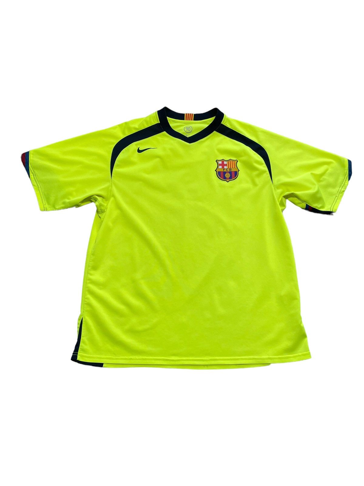 2005/06 NIKE BARCELONA AWAY SOCCER SHIRT FOOTBALL JERSEY